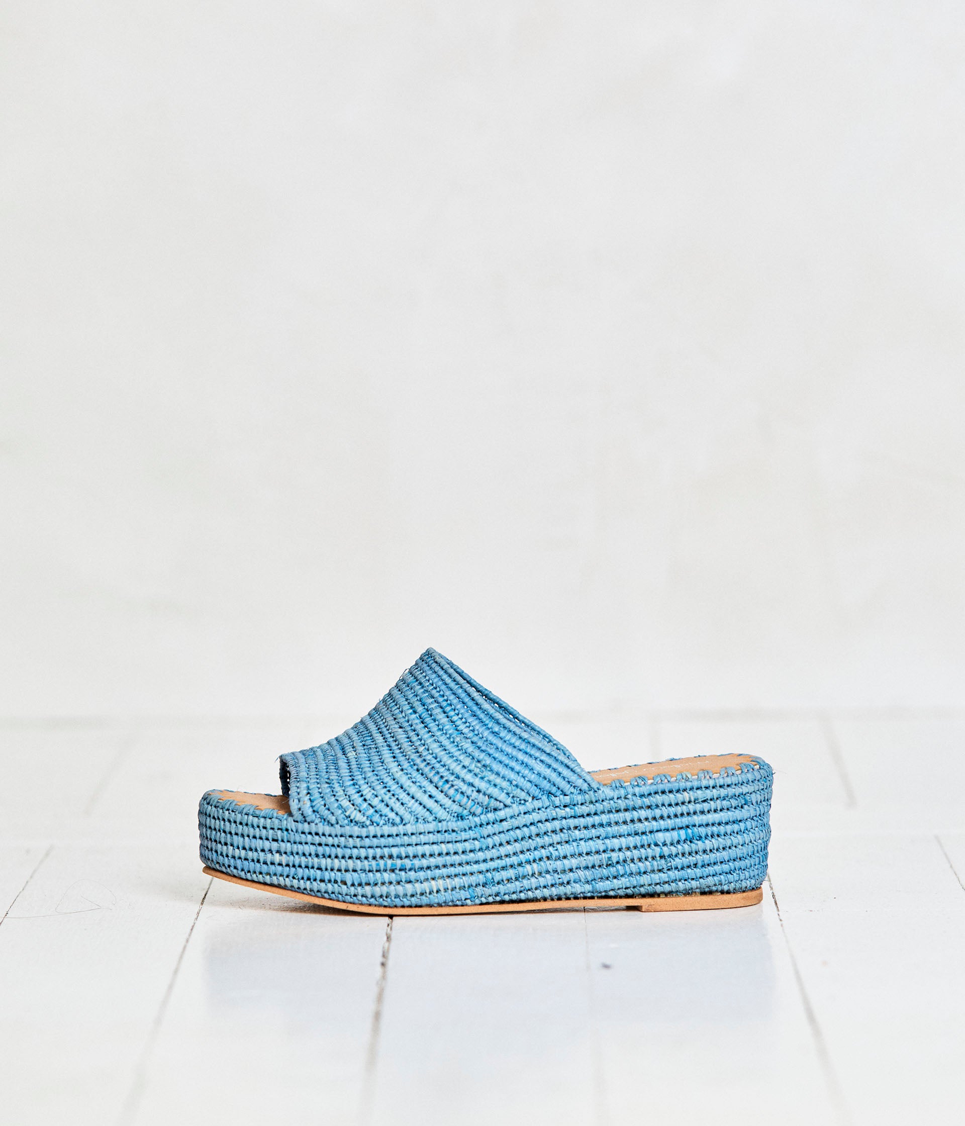 Mules bleu clearance