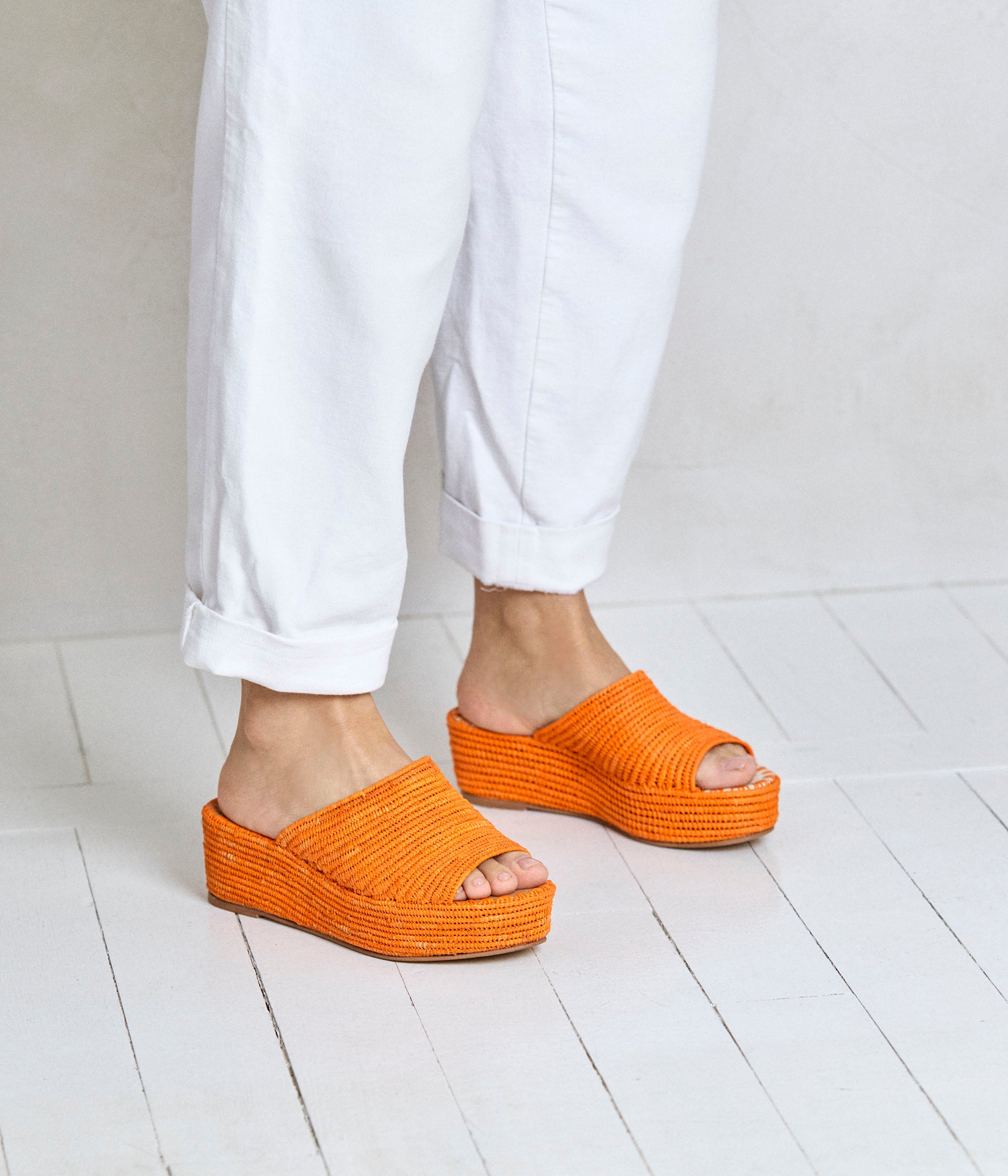 Mules en raphia store