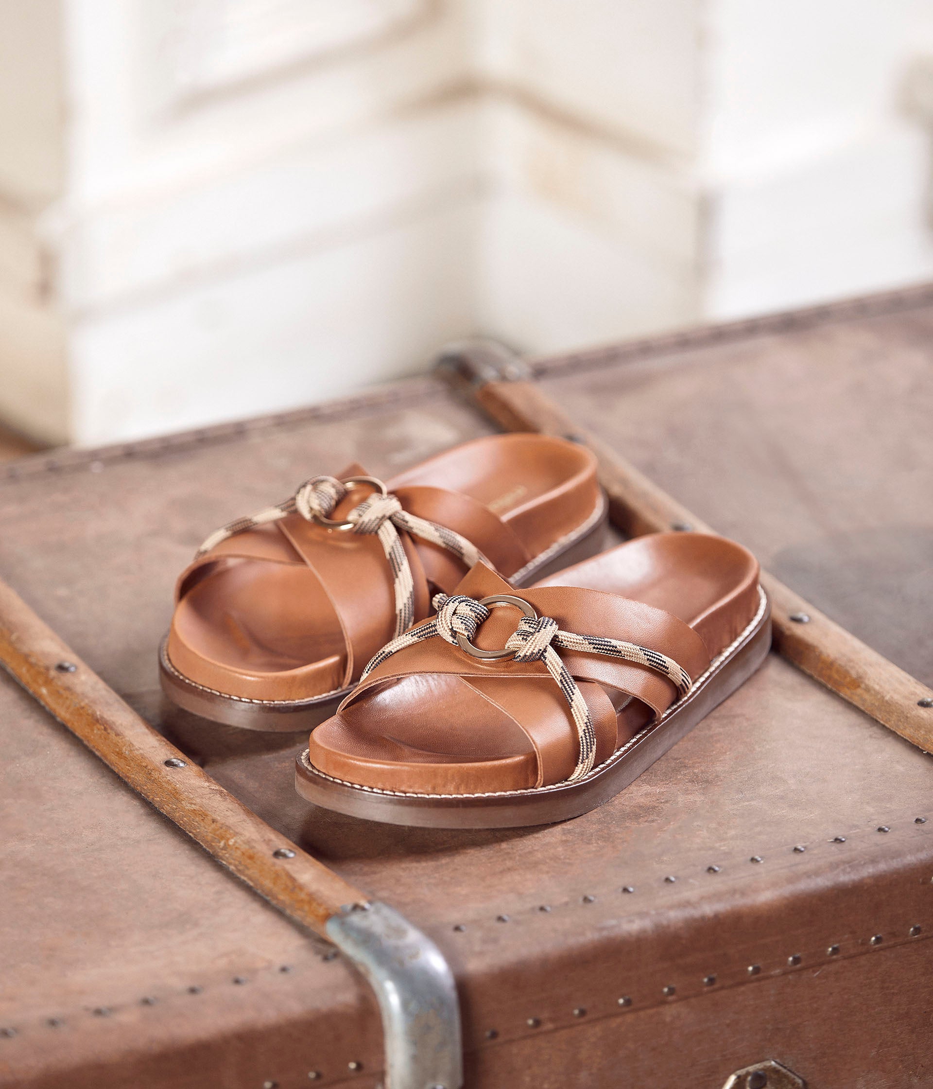 Mules camel femme on sale