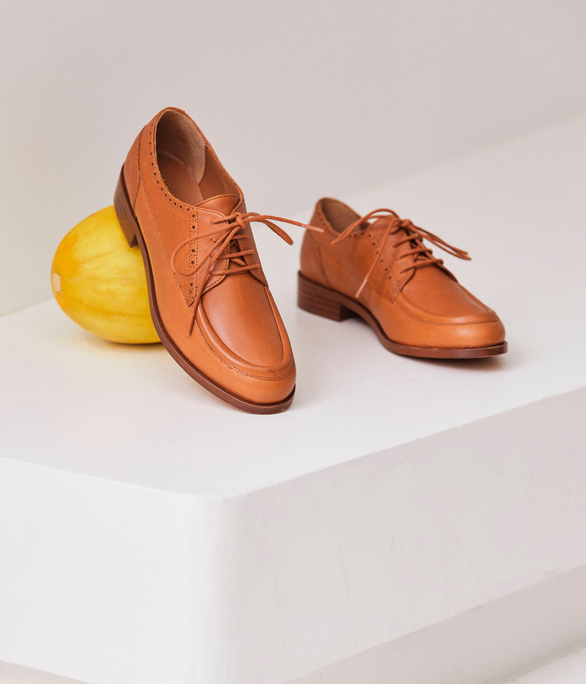 Derbies cognac femme new arrivals