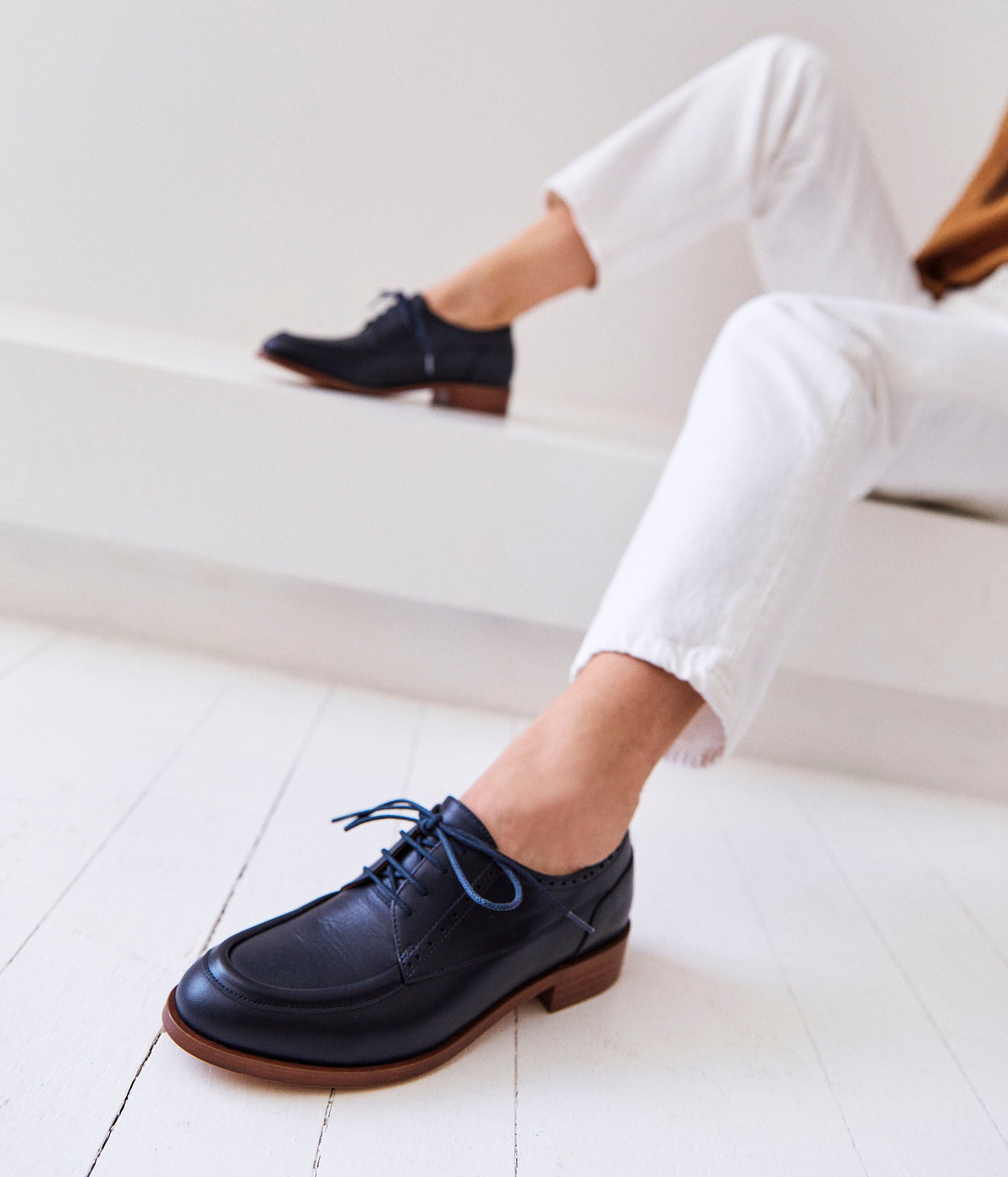 Richelieu bleu marine best sale femme