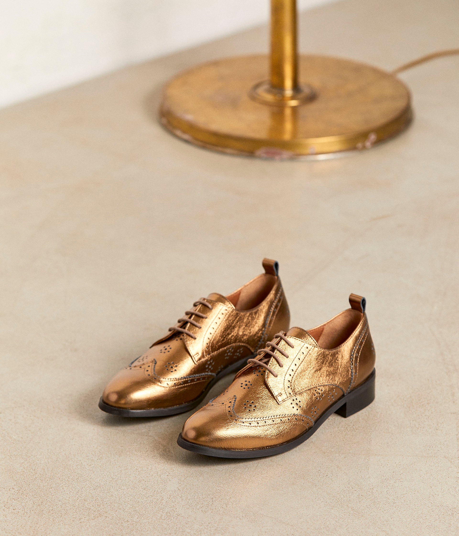 Derbies femme or clearance