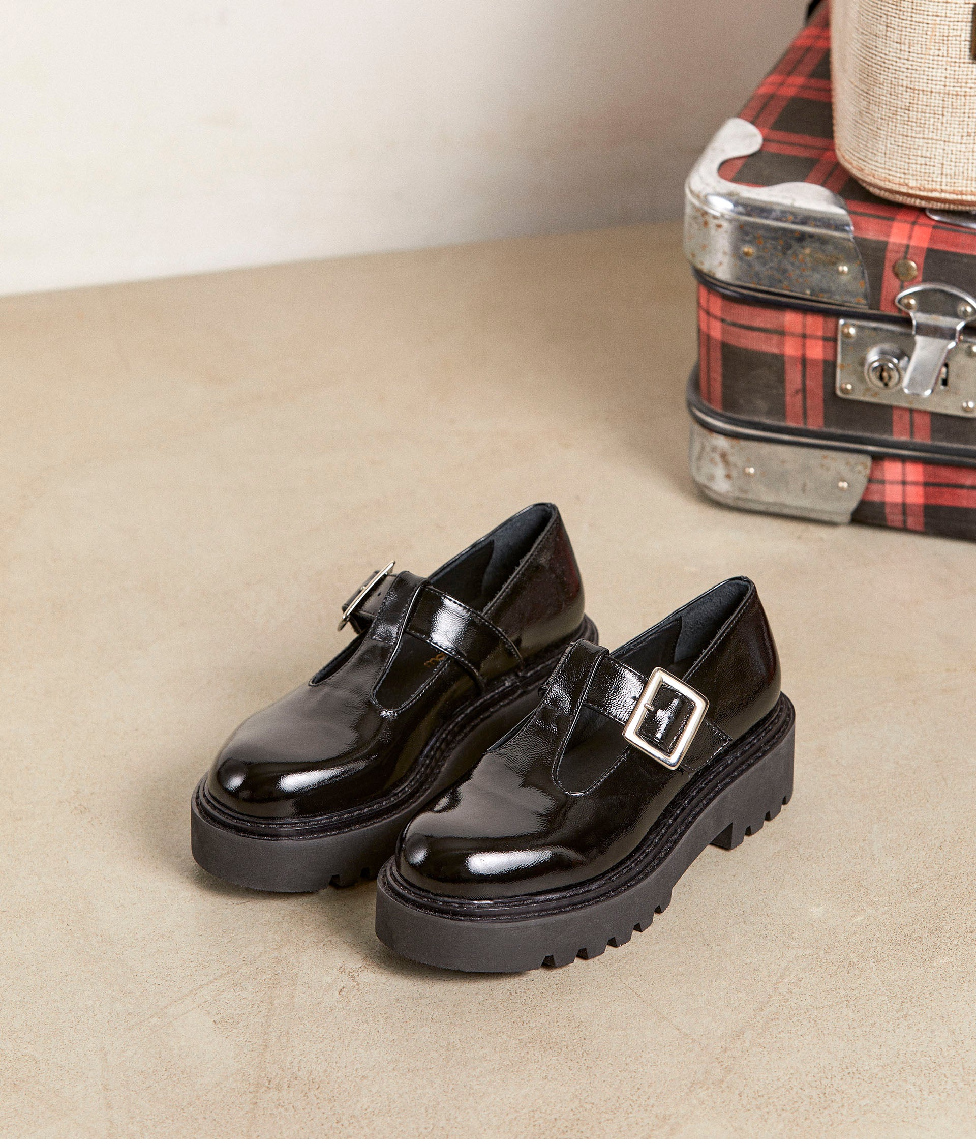 Chaussures salomé noires clearance