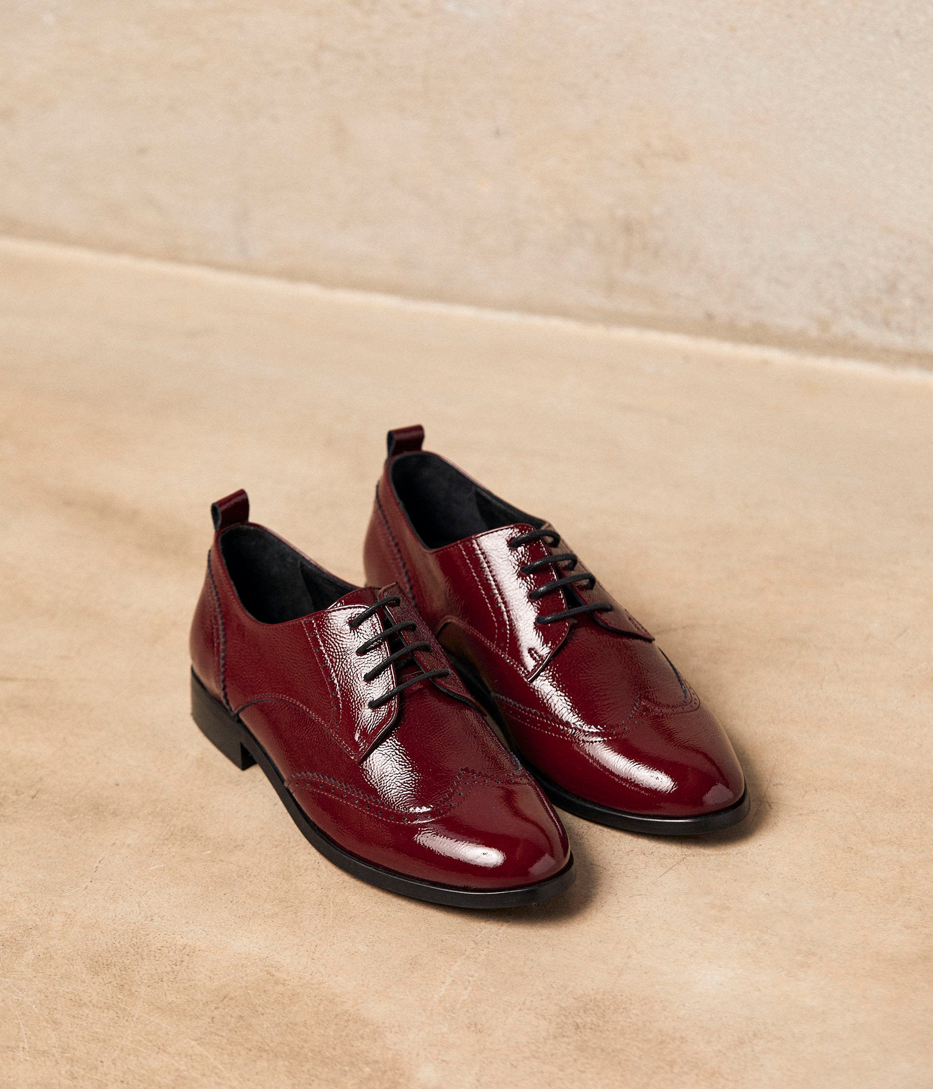 Derby discount femme rouge