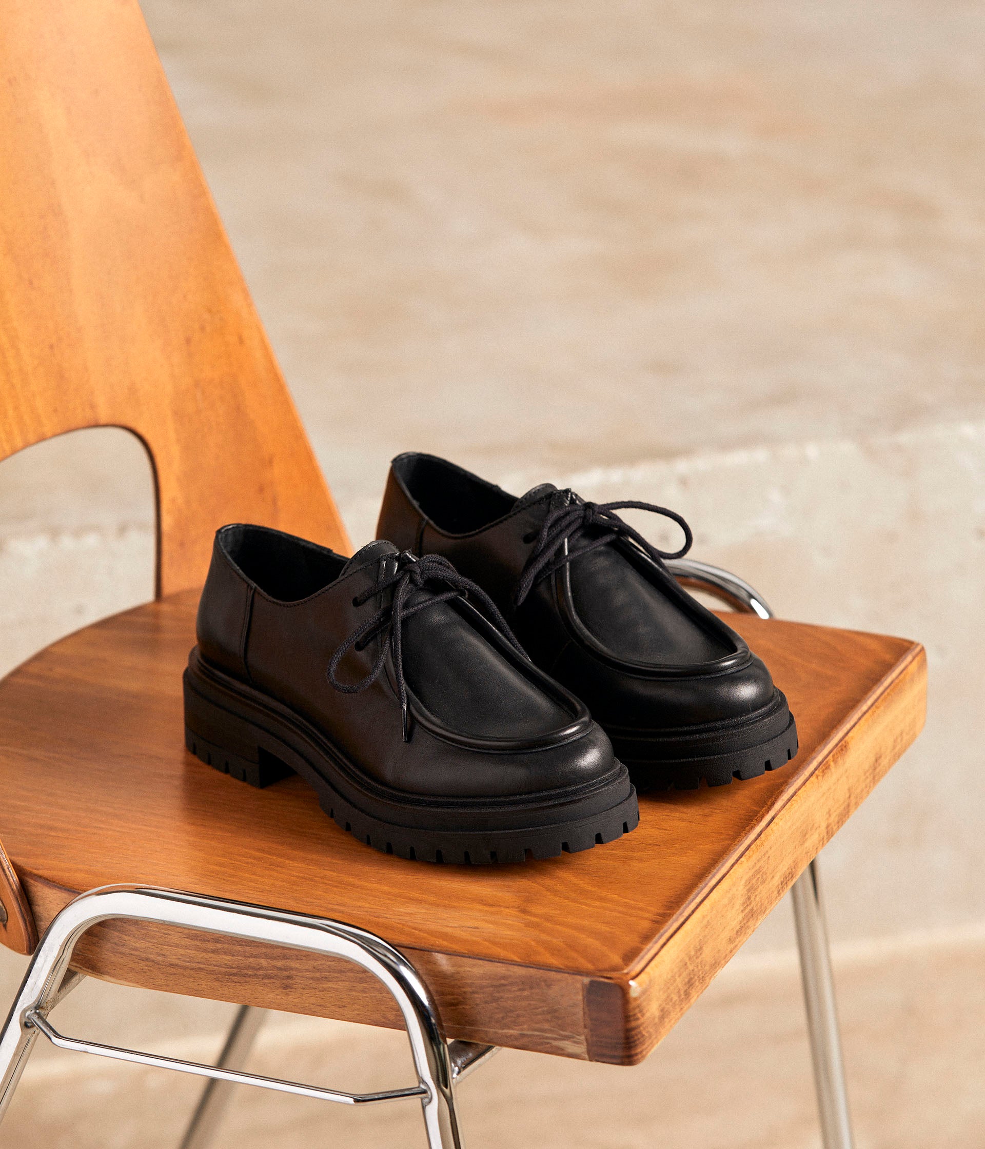 Derbies femme cuir hotsell