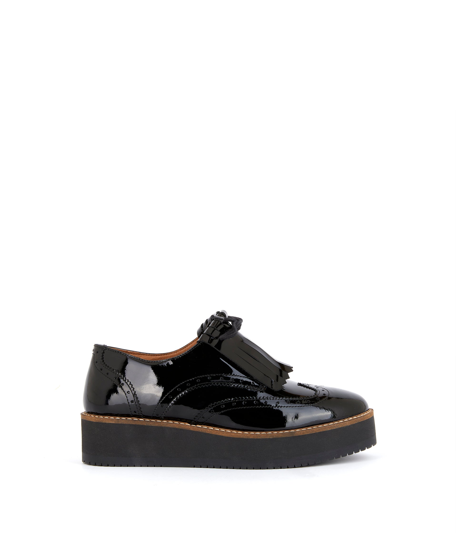 Derbies noires vernies Ayat Derbies Mocassins Femme Mellow Yellow