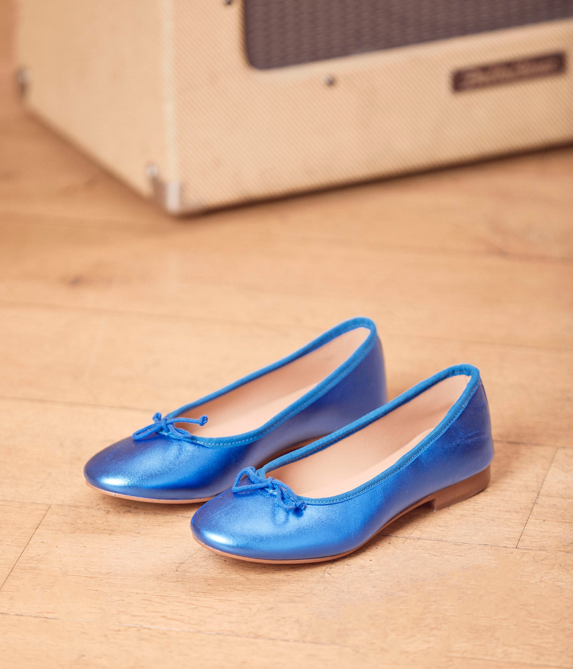 Ballerines bleues store femme