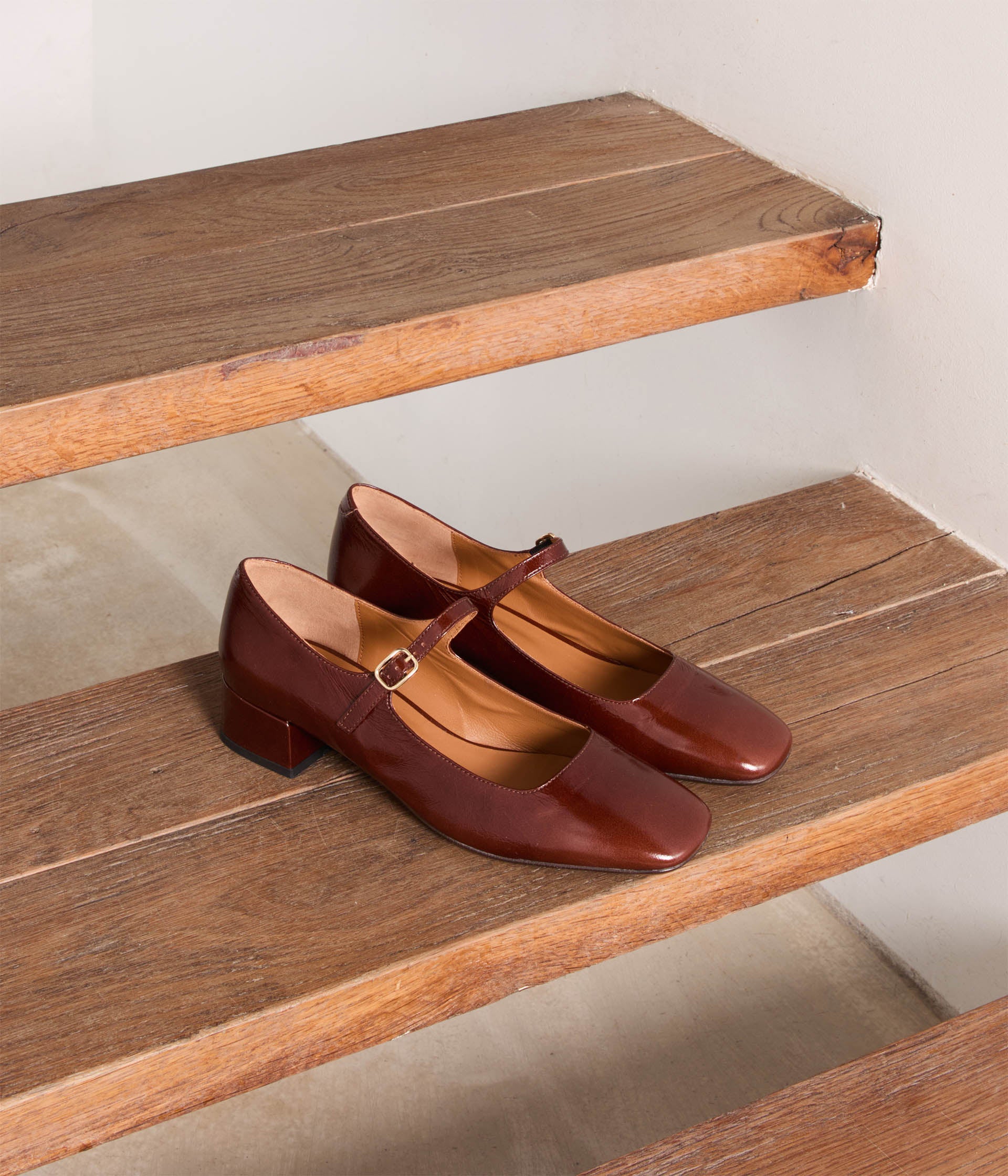 Ballerine femme marron discount