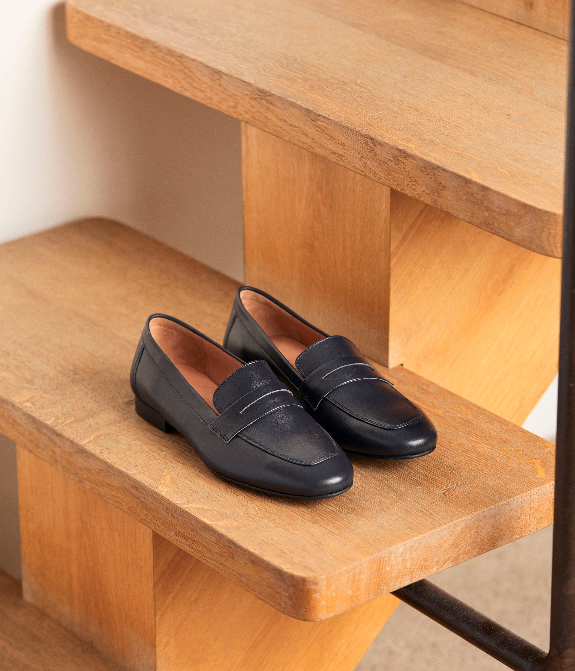 Mocassin bleu marine femme hot sale