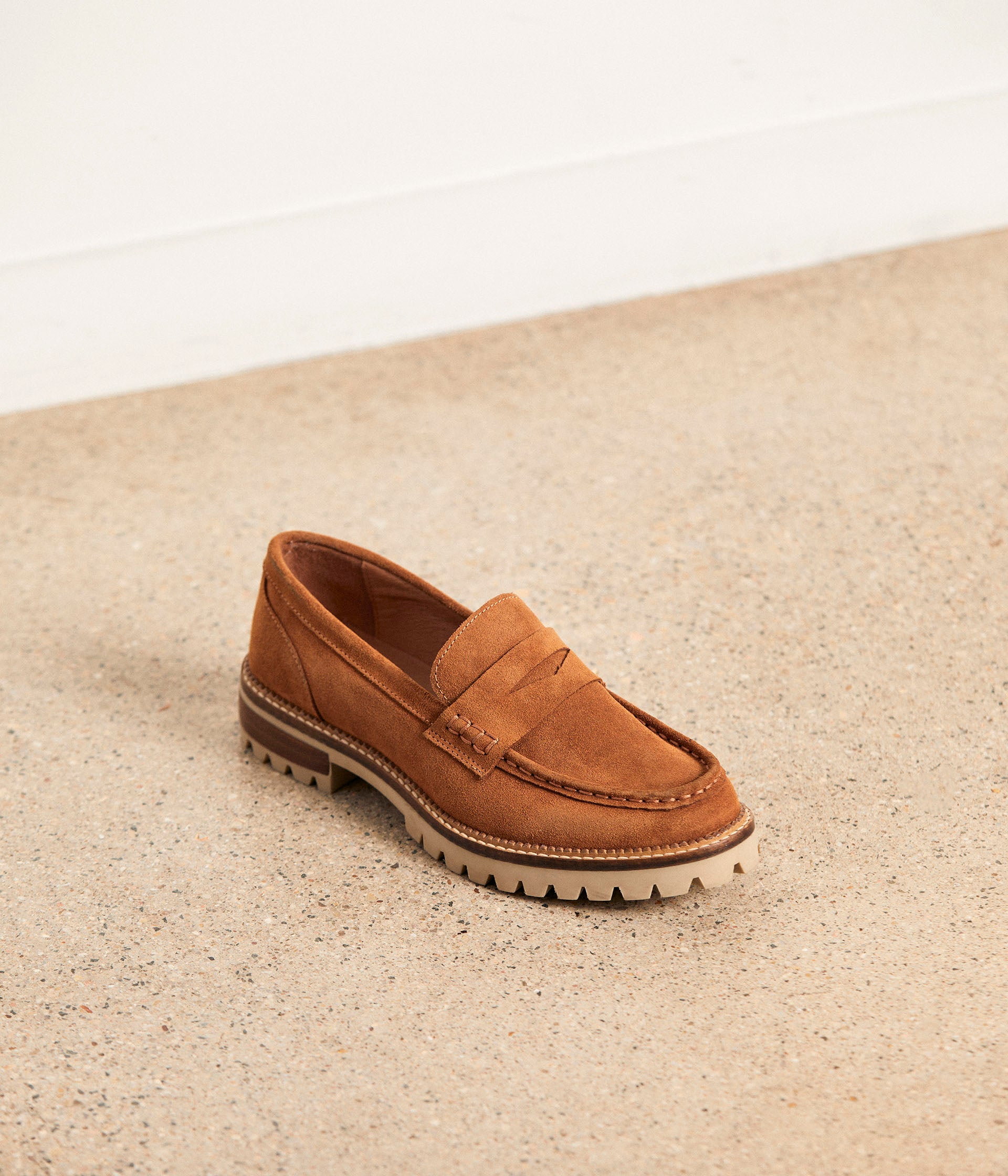 Mocassin sale velours femme