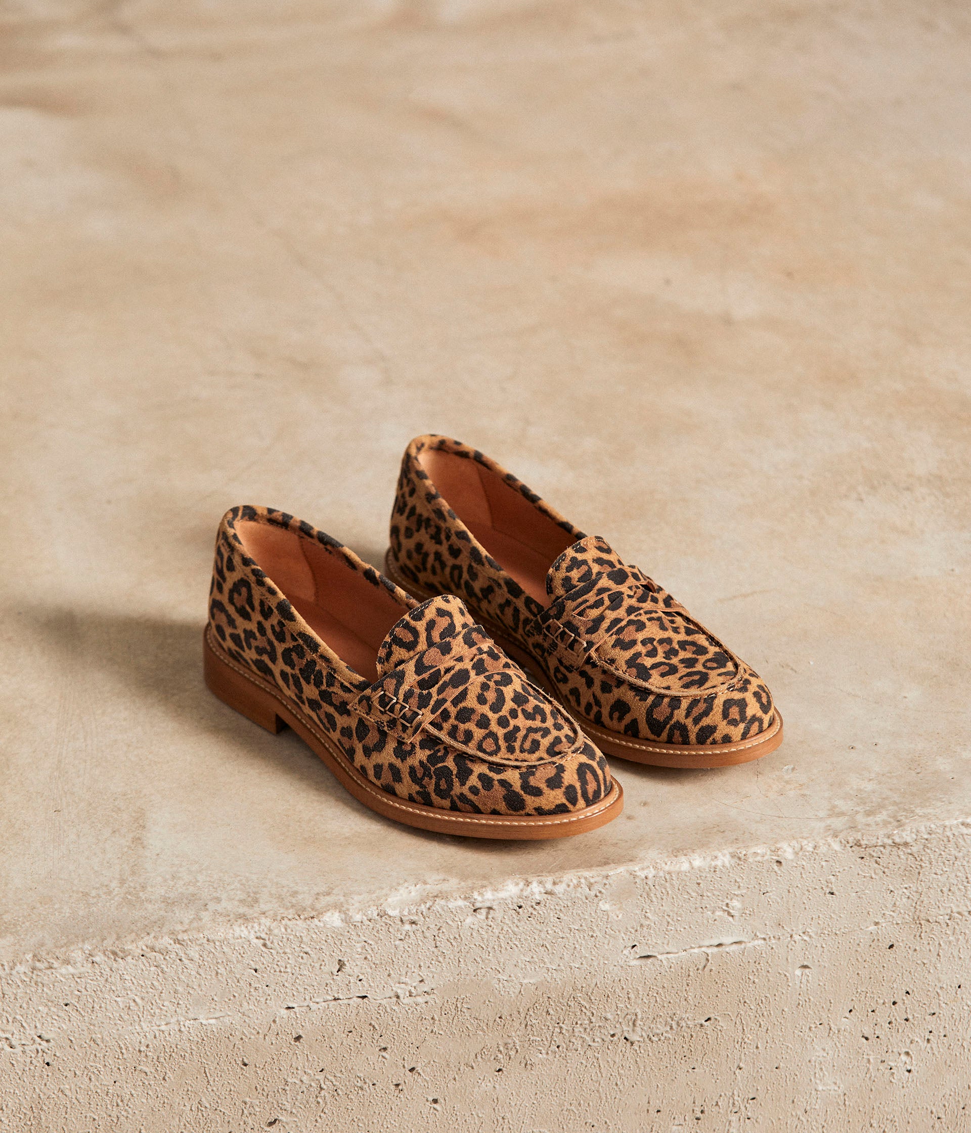 Mocassin femme imprime leopard 2025