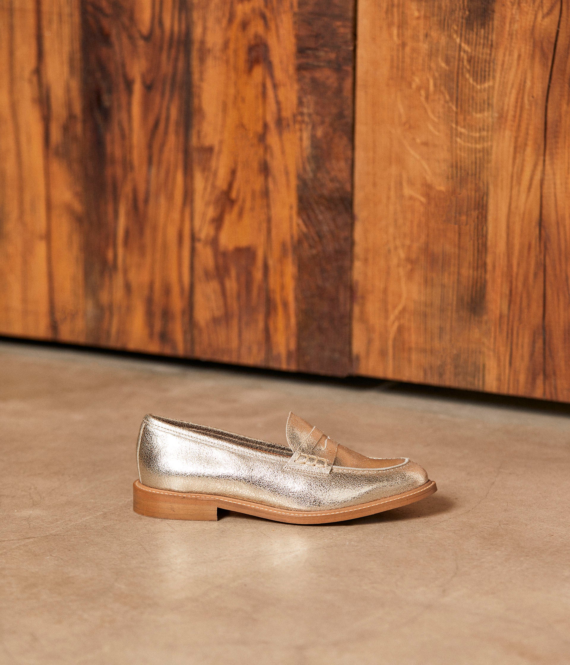 Mocassin doré femme deals