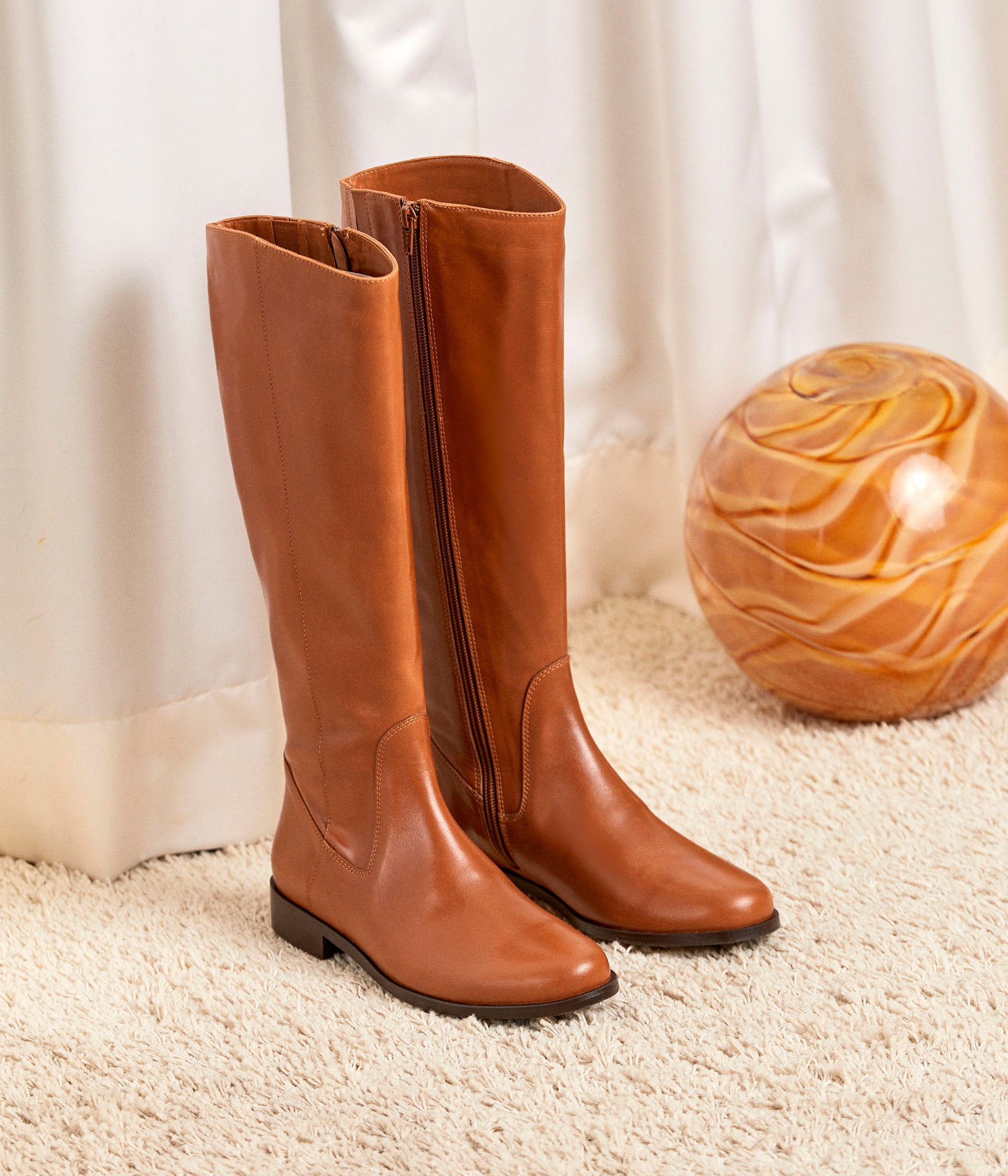Bottes couleur cognac cheap