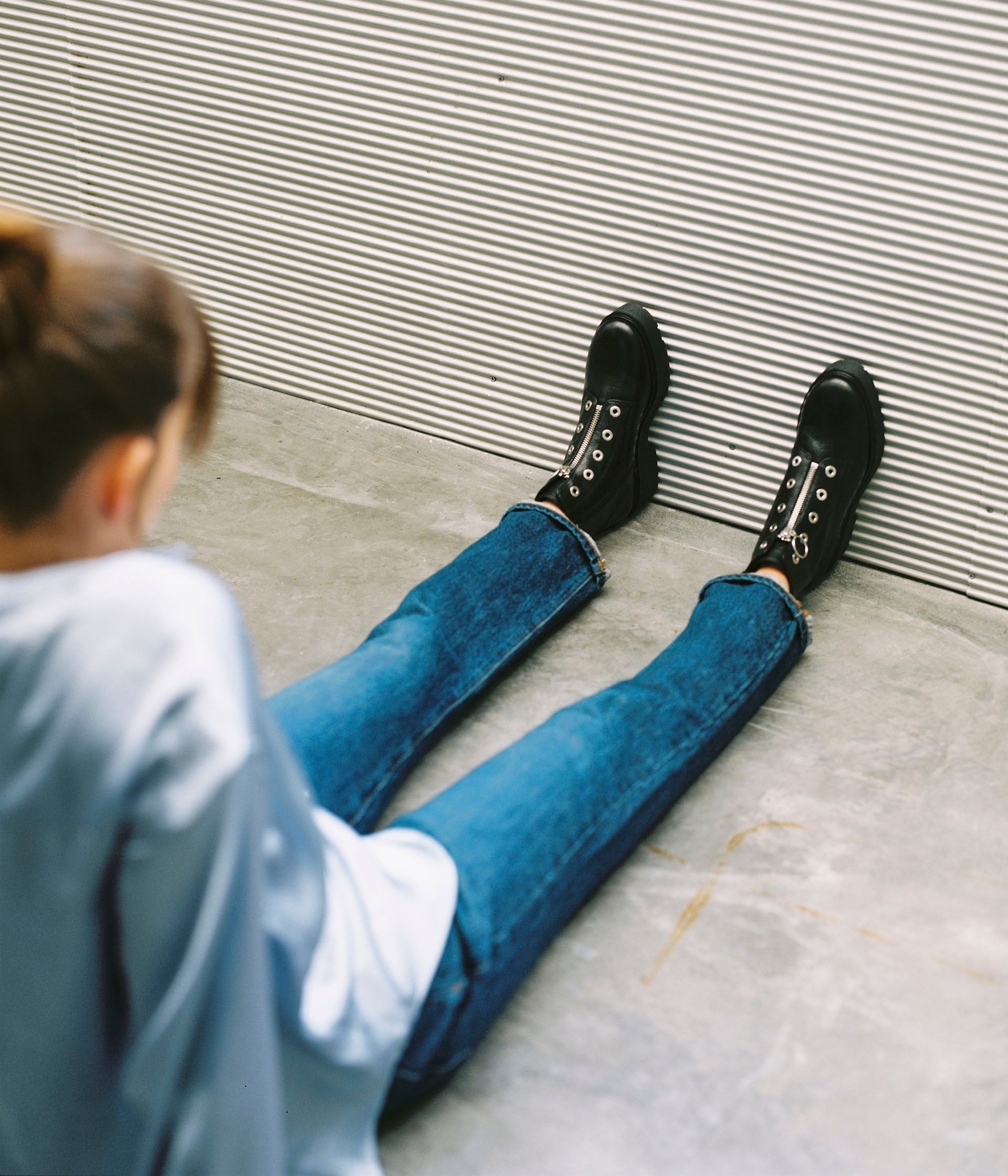 Bottines outlet gros oeillets