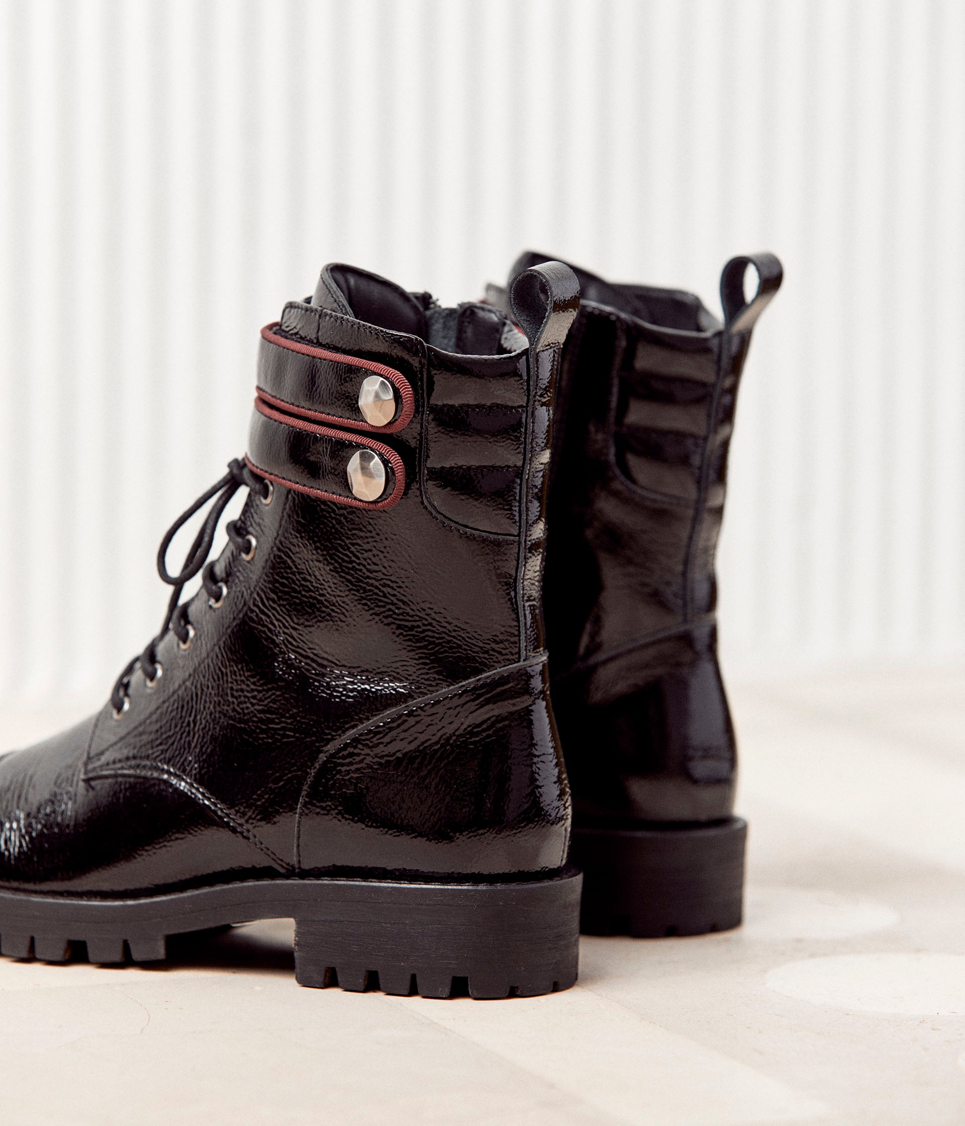 Boots vernis Julia Boots Bottines Femme Mellow Yellow