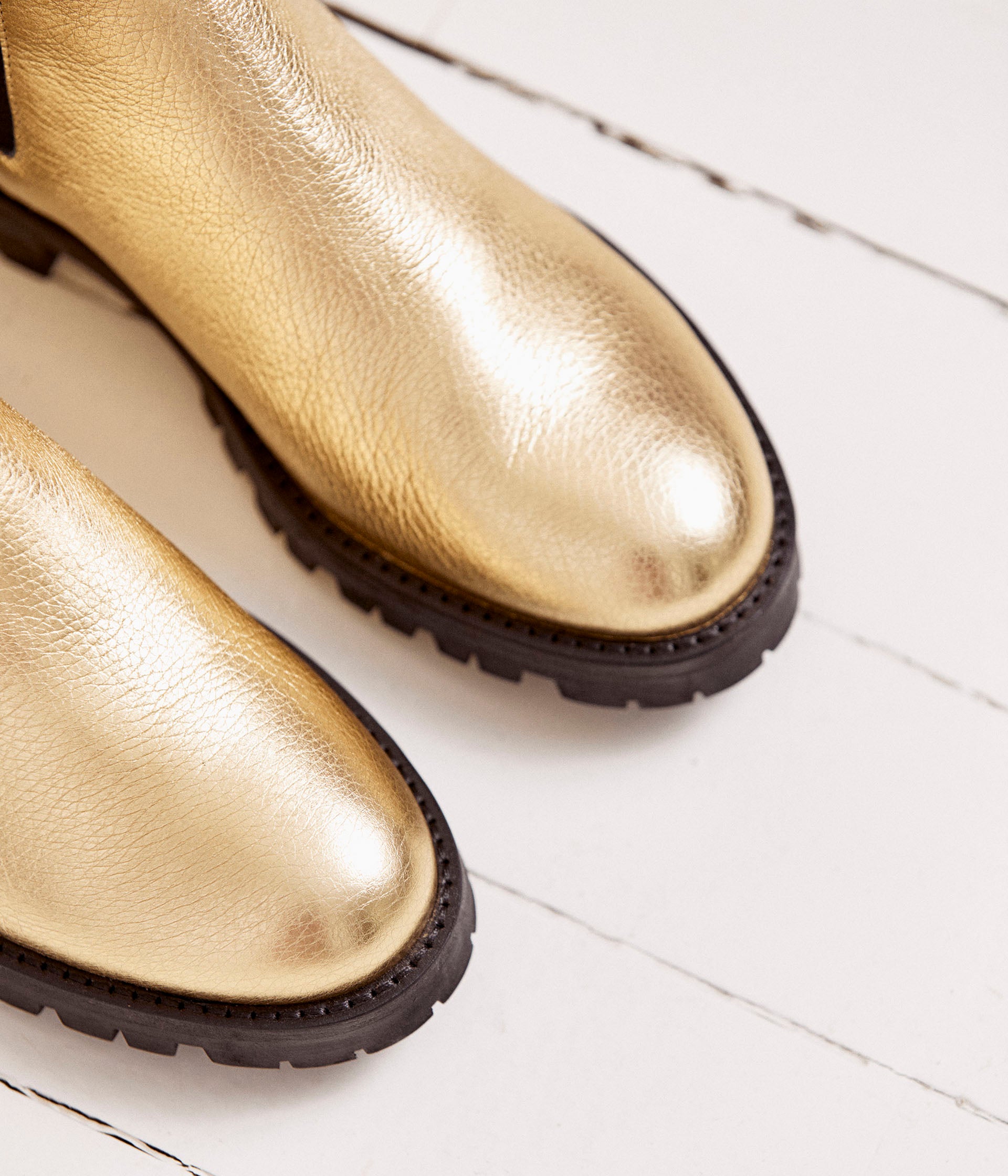 Bottines dorées mellow yellow online