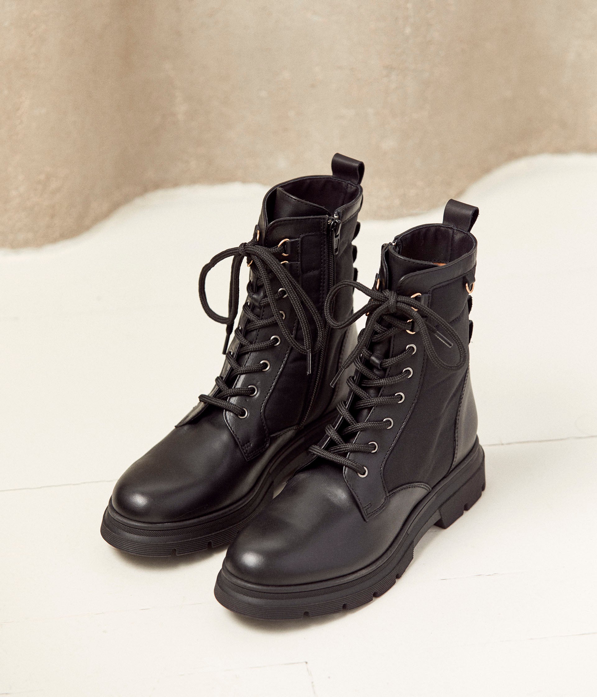Botte lacets femme clearance