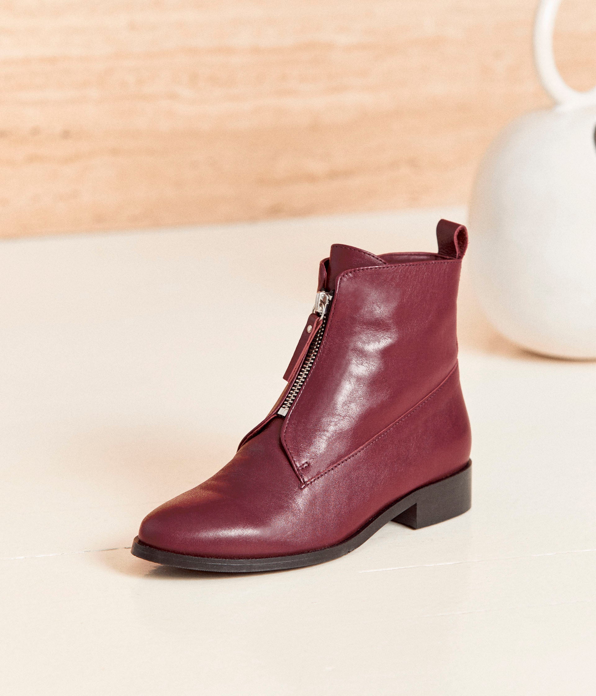 Bottines bordeaux Antigone Boots Bottines Femme Mellow Yellow