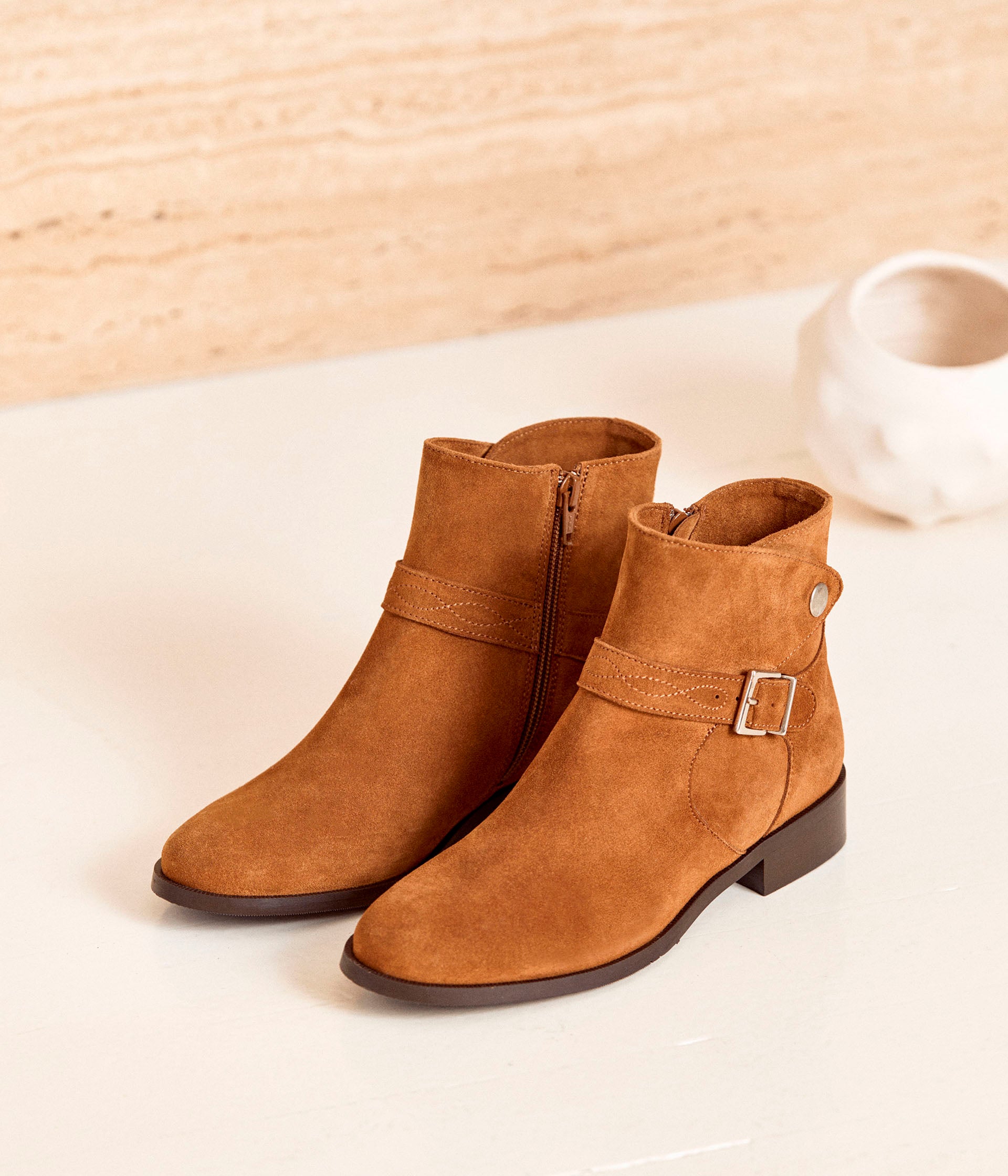 Bottines plates Audrey Boots Bottines Femme Mellow Yellow