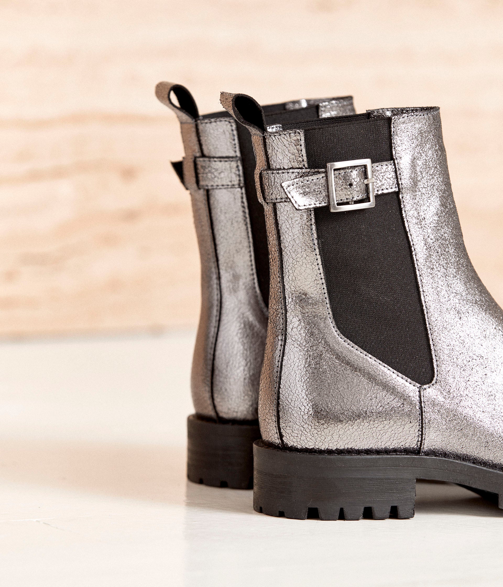 Boots argent Norma Boots Bottines Femme Mellow Yellow