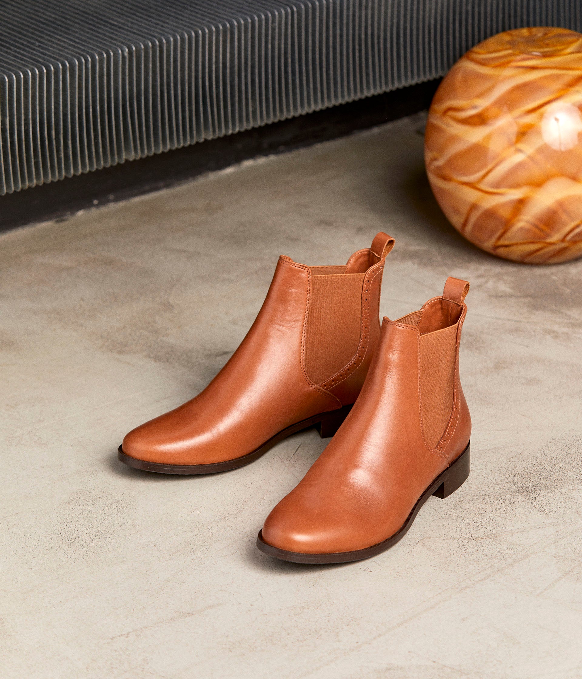 Bottines chelsea femme camel store