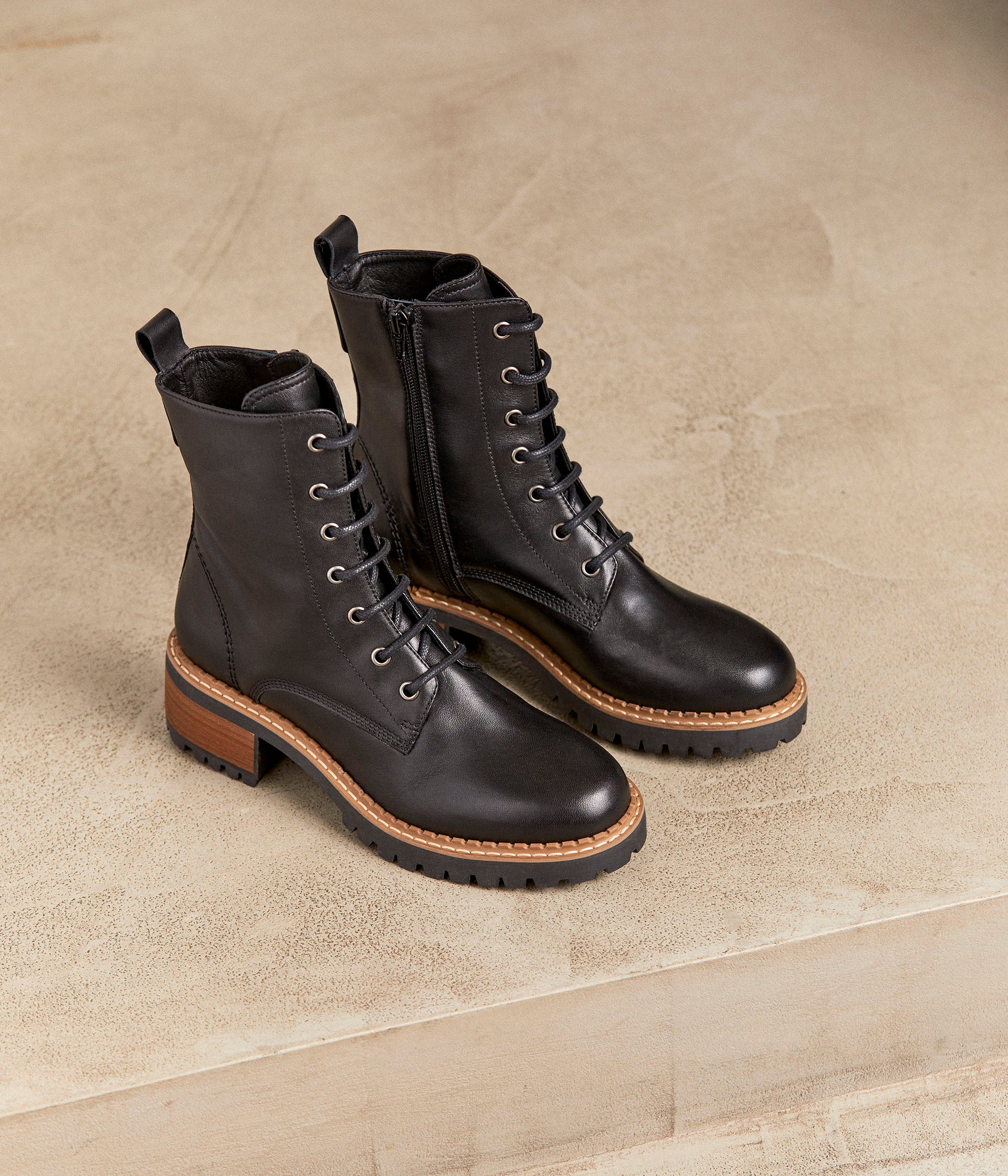 Boots en sale cuir