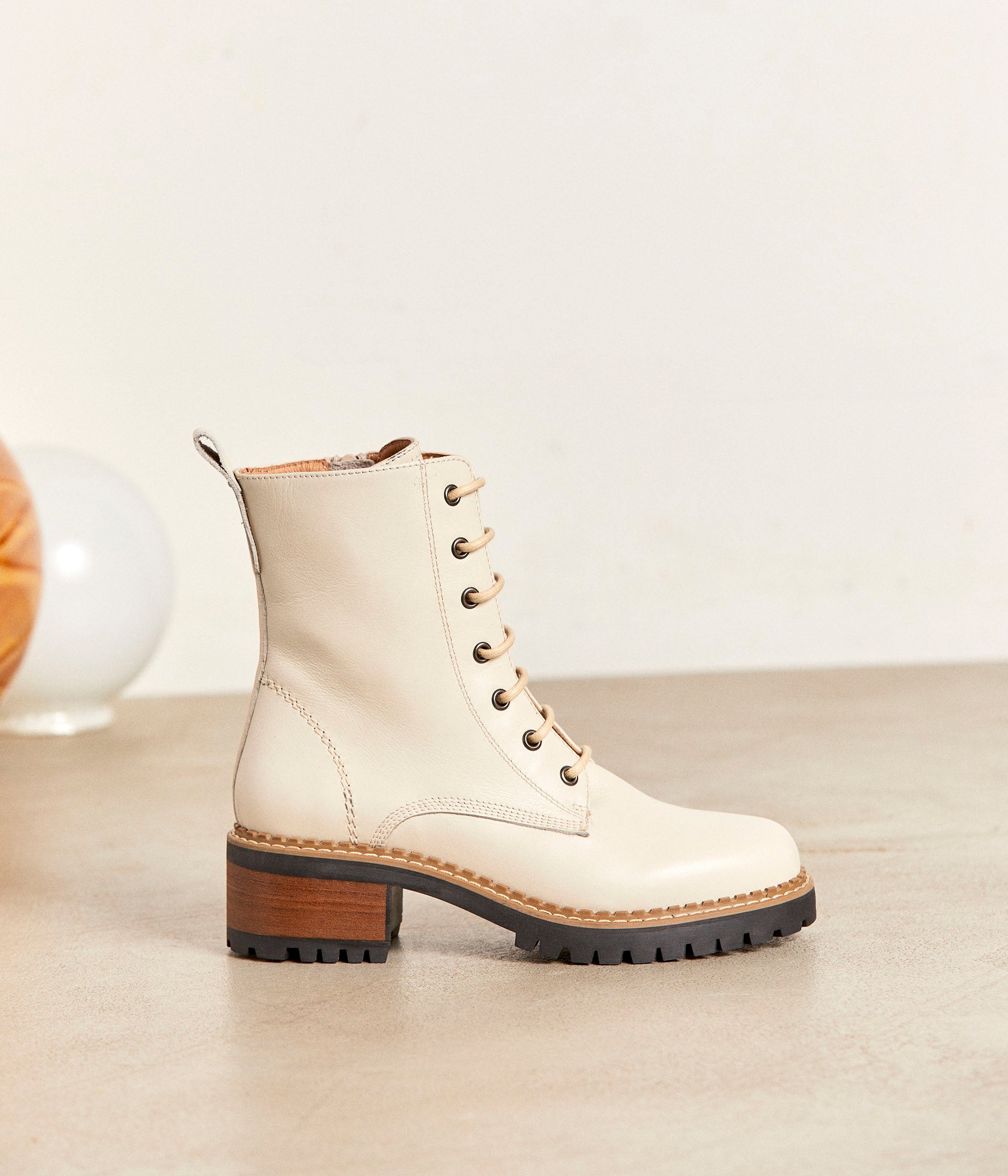 Bottines ecrues Cecile Boots Bottines Femme Mellow Yellow