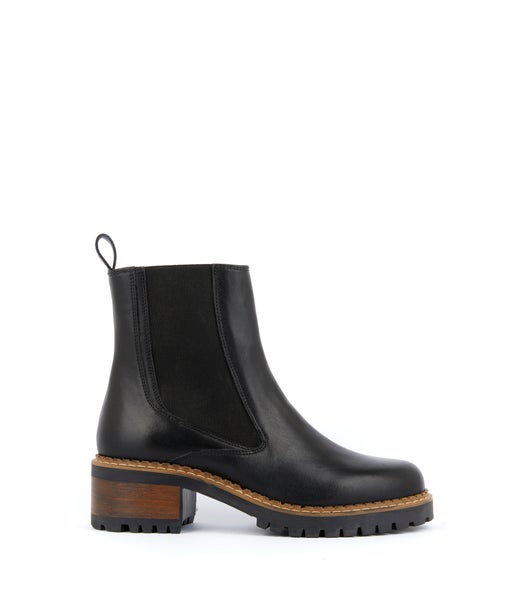 bottines noires mellow yellow
