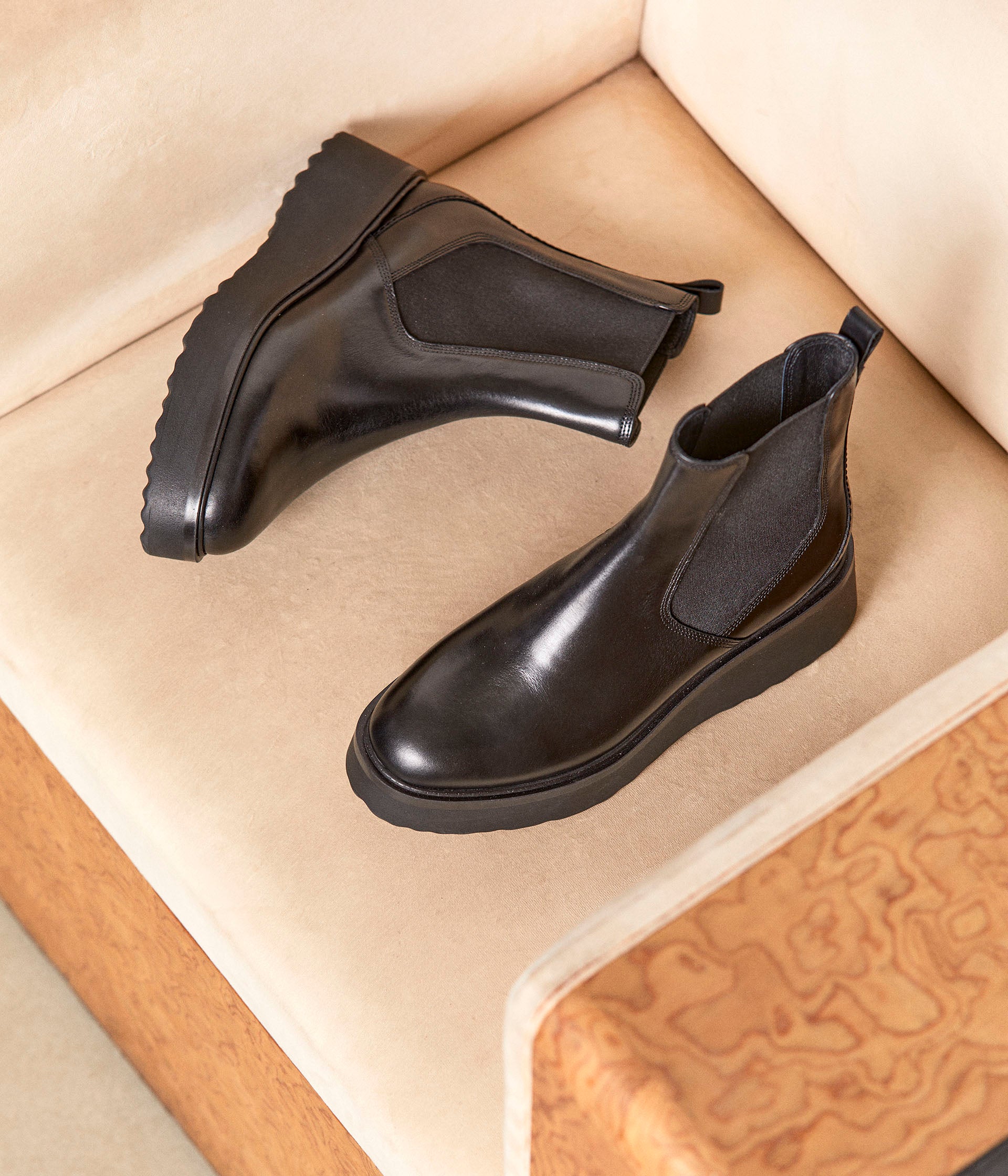 Chelsea boots compensées top