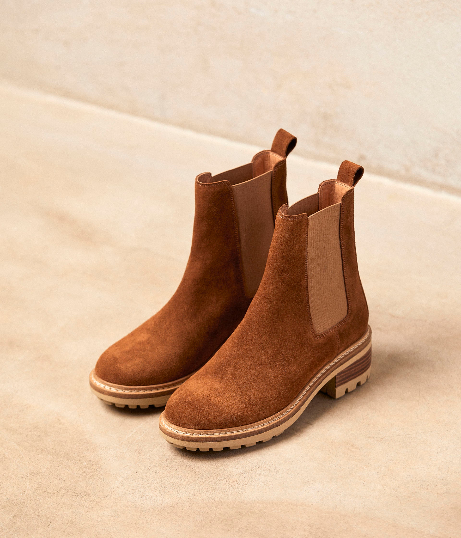 Chelsea boots marron femme store