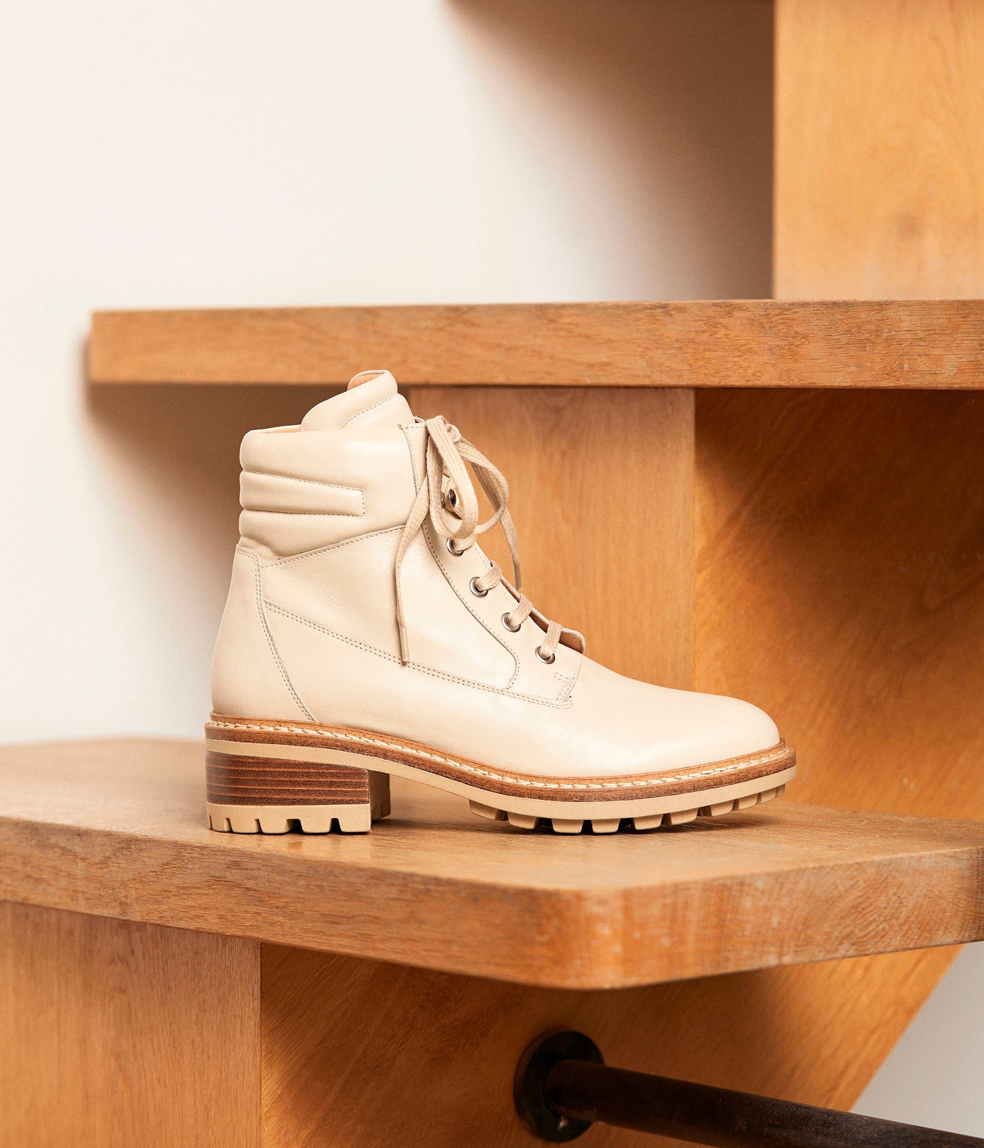 Bottines ecru hotsell