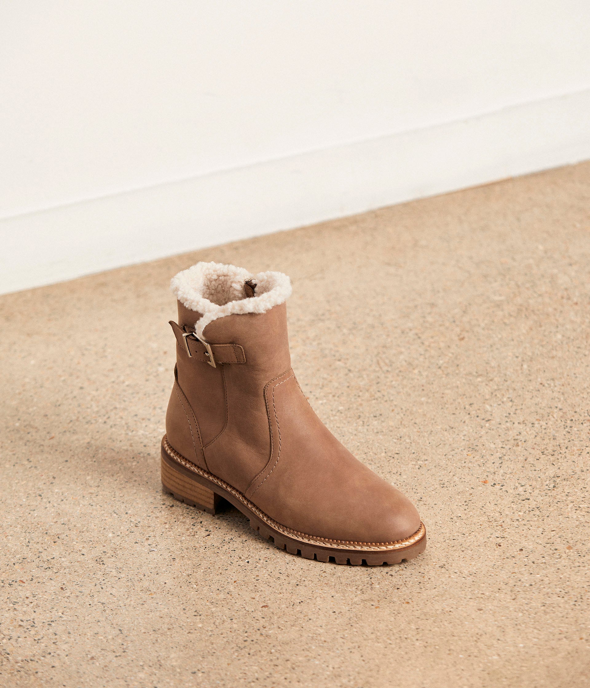 Boots fourr es beige Olga