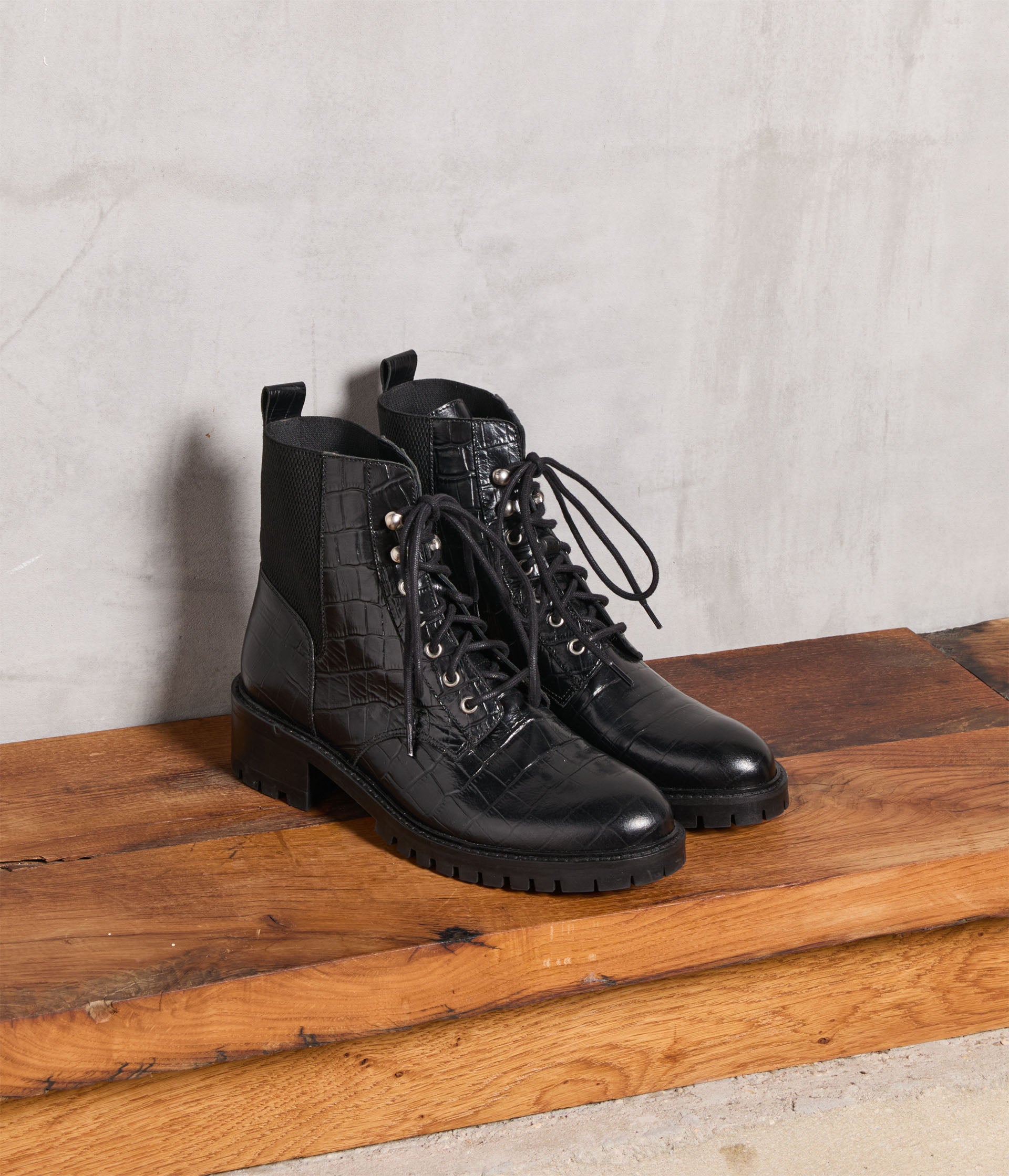 Bottines croco new arrivals