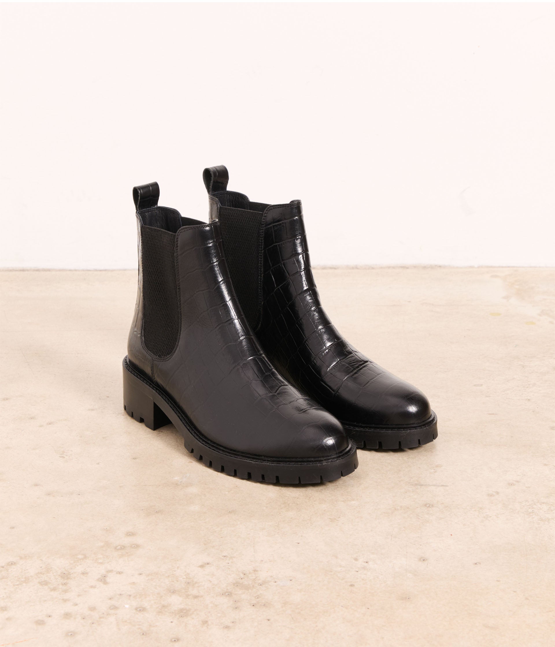 Chelsea boots croco Adolie