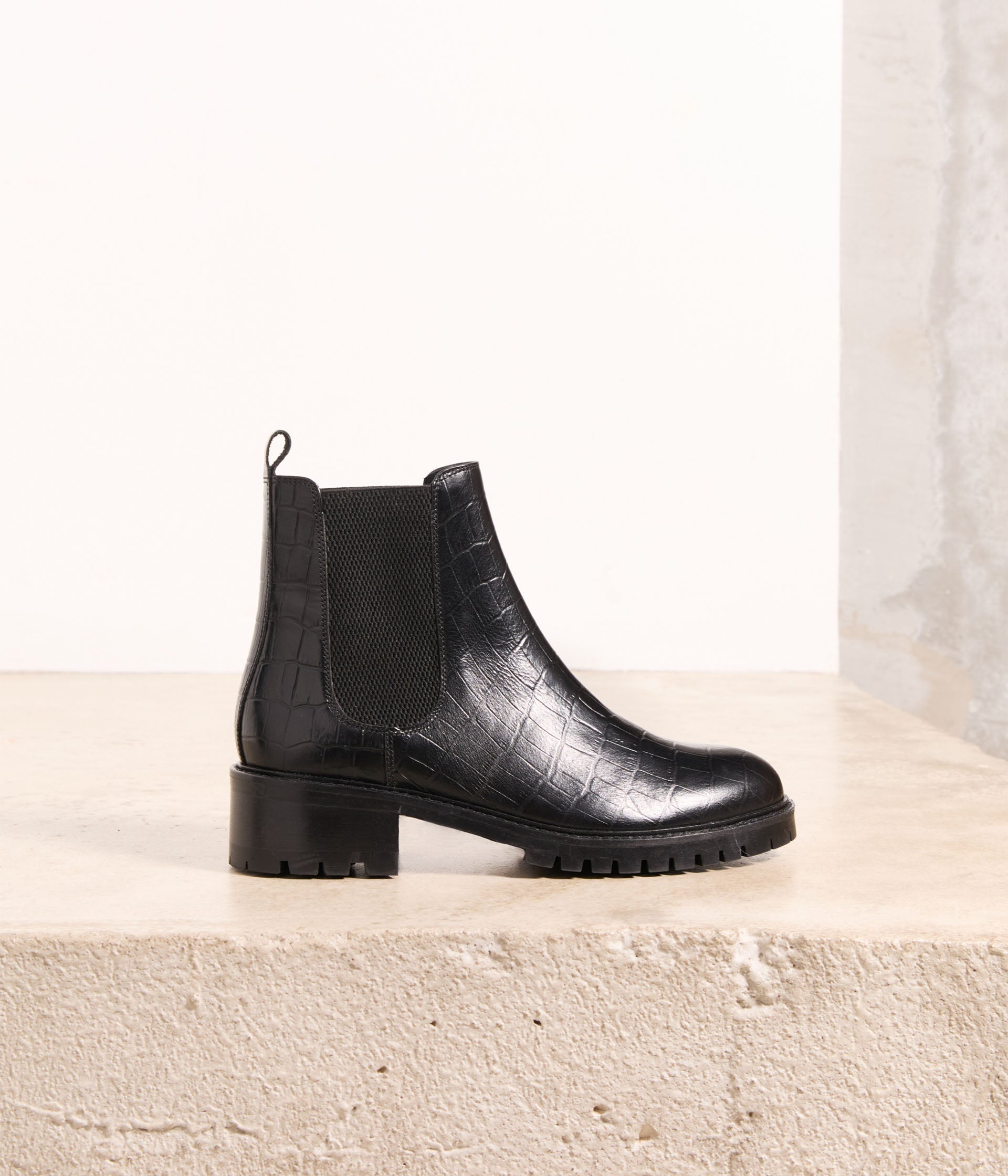 Chelsea boots croco Adolie