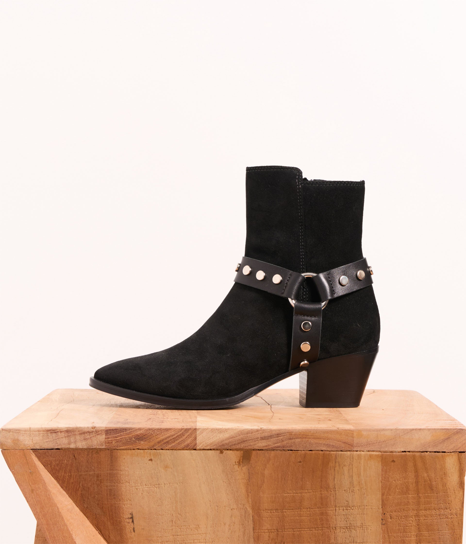Bottines velours noir on sale
