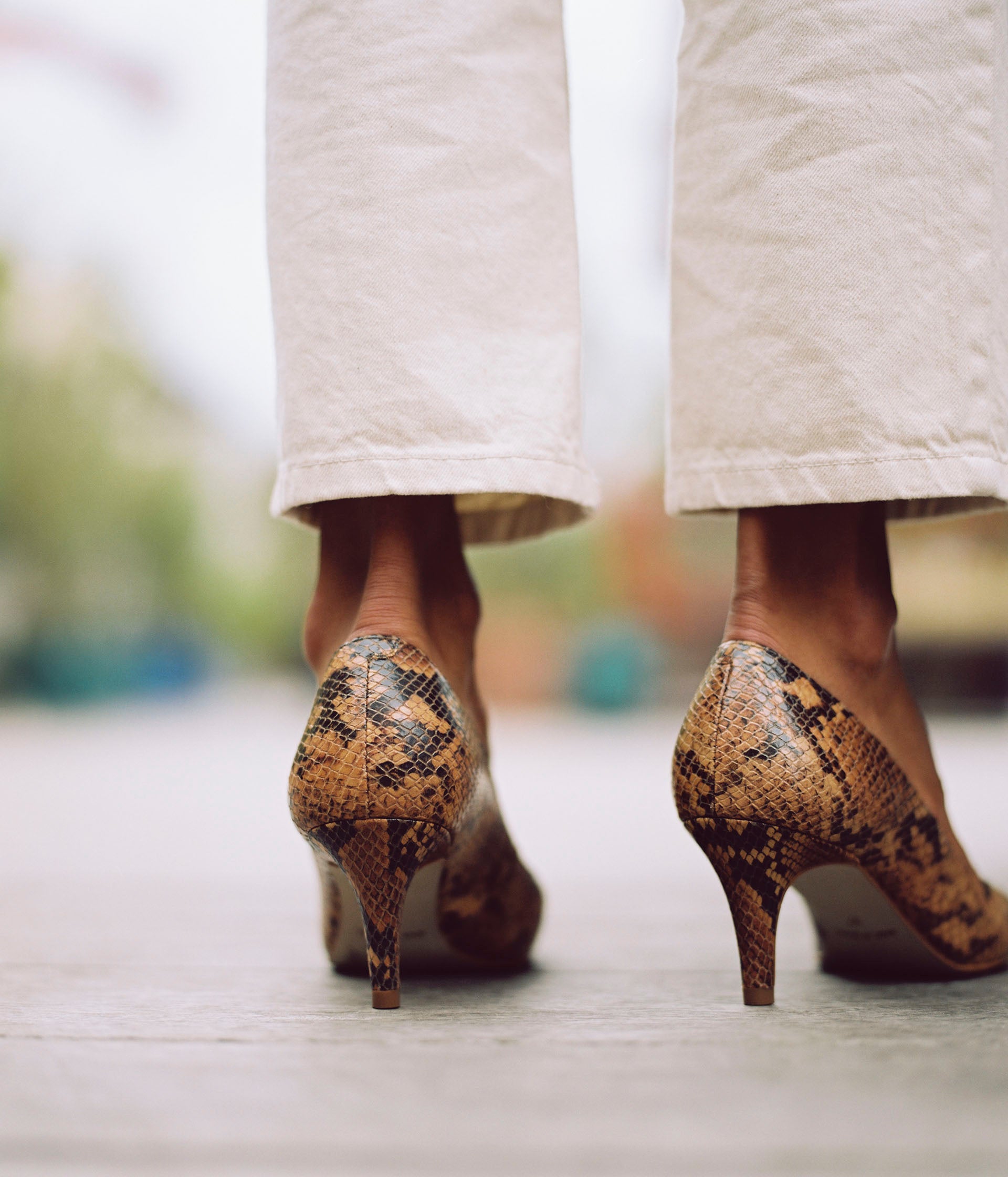 Escarpin sales python femme