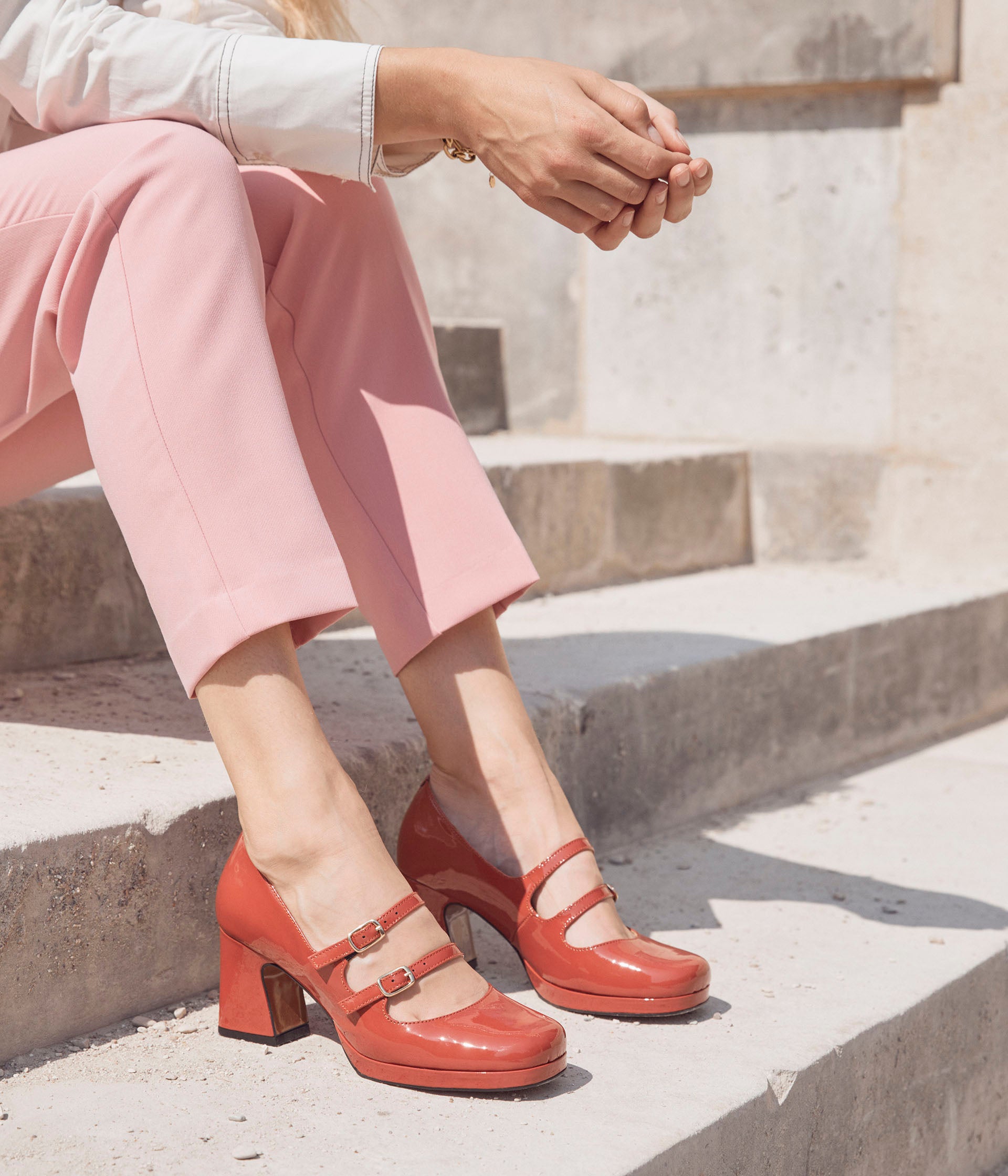 Escarpin orange femme clearance