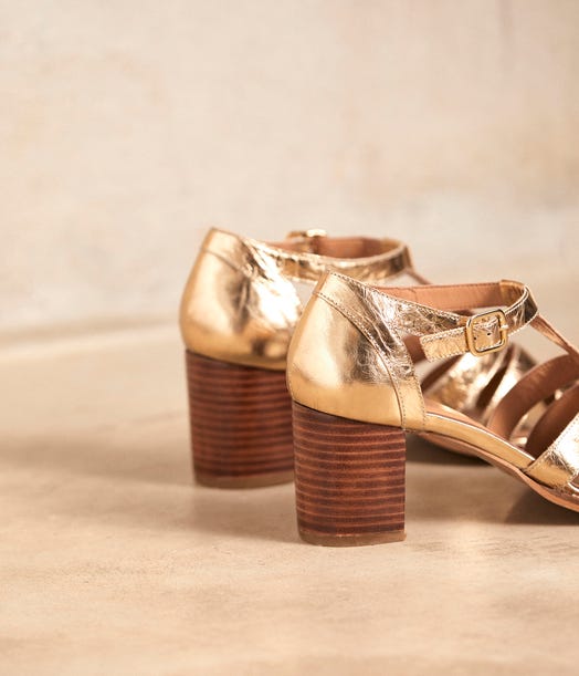 Sandales dorées Justine