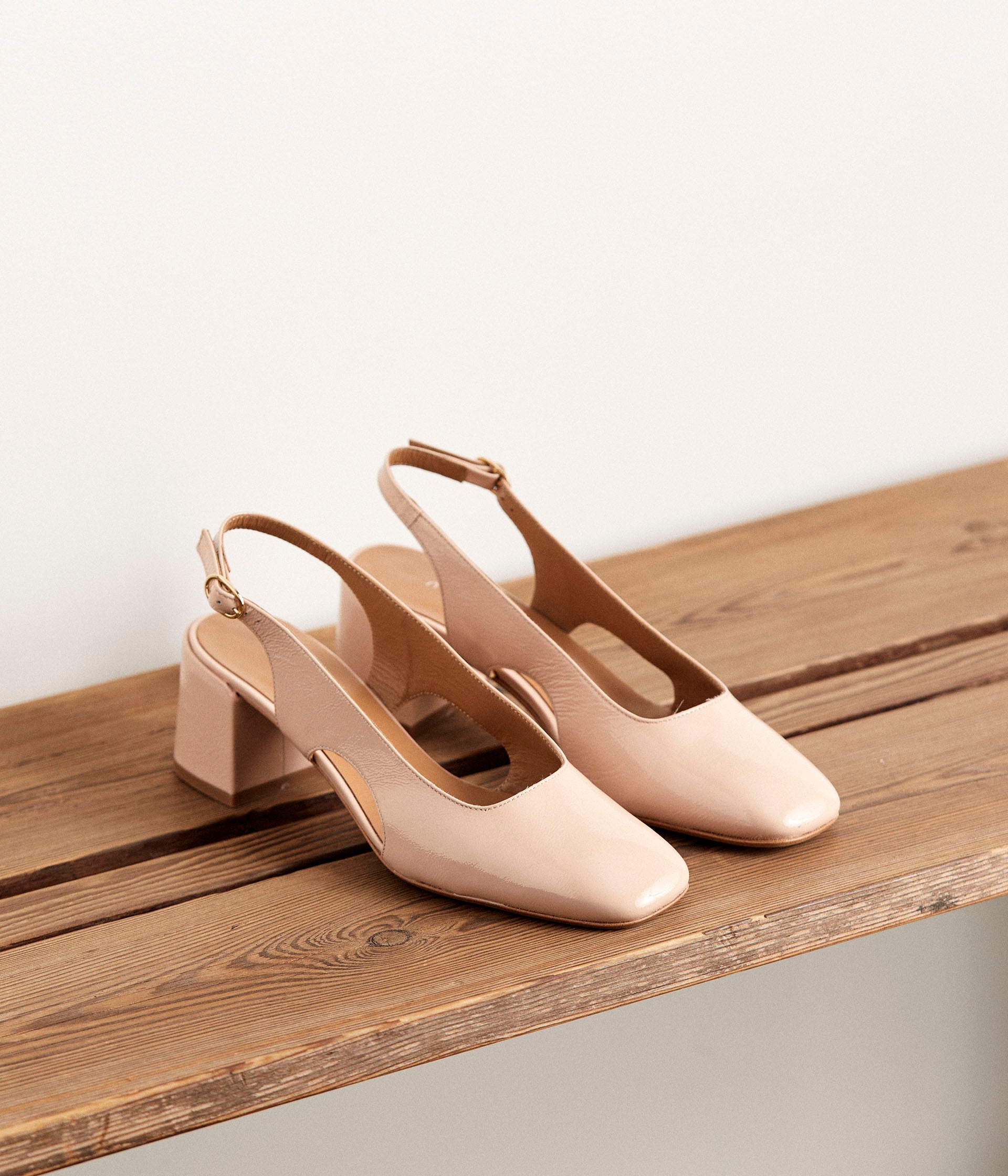 Chaussures top roses poudrées