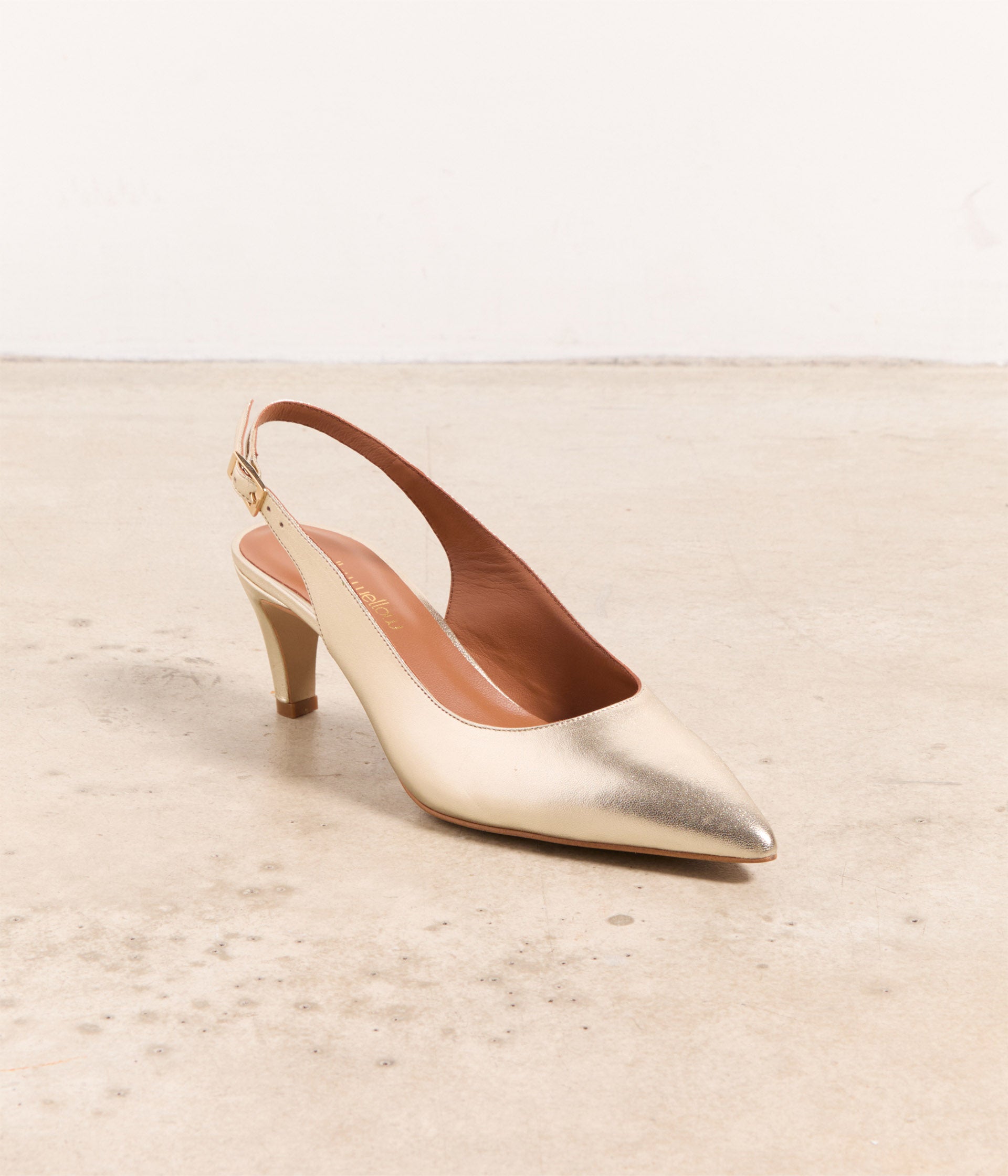 Escarpins slingback dores Moon