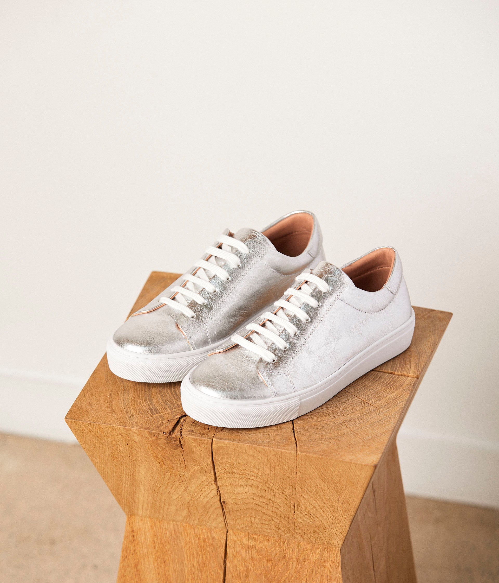Baskets argent Suzette