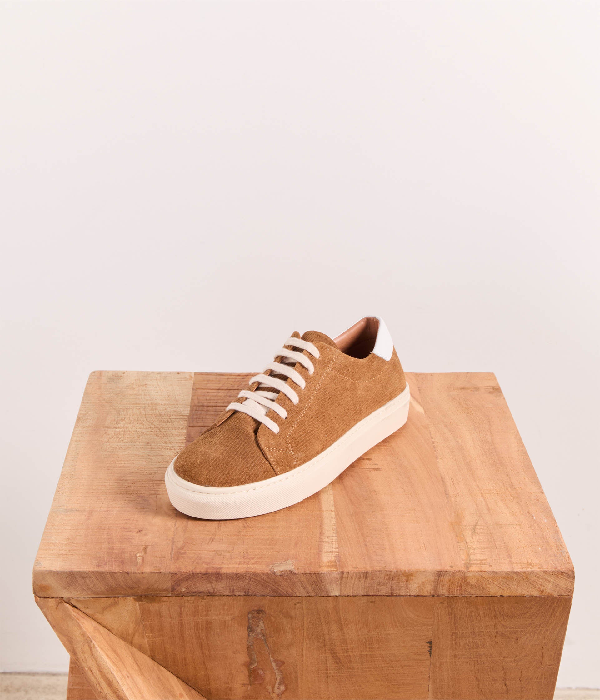 Basket en velours femme outlet