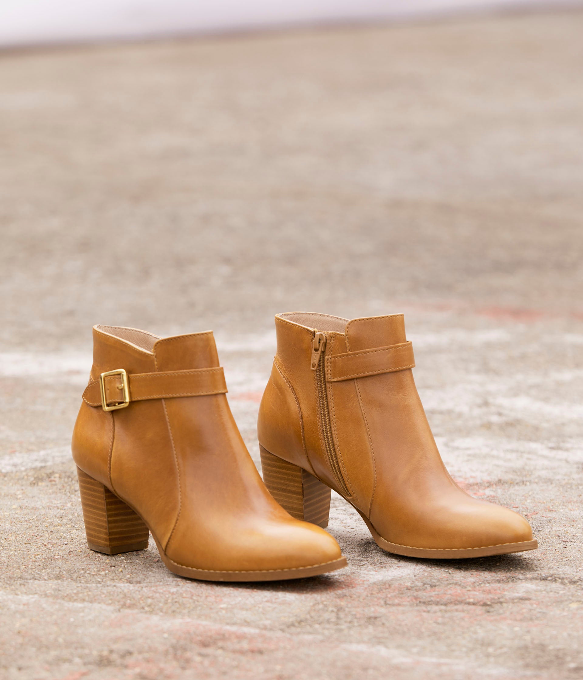 Boots femme camel top talon