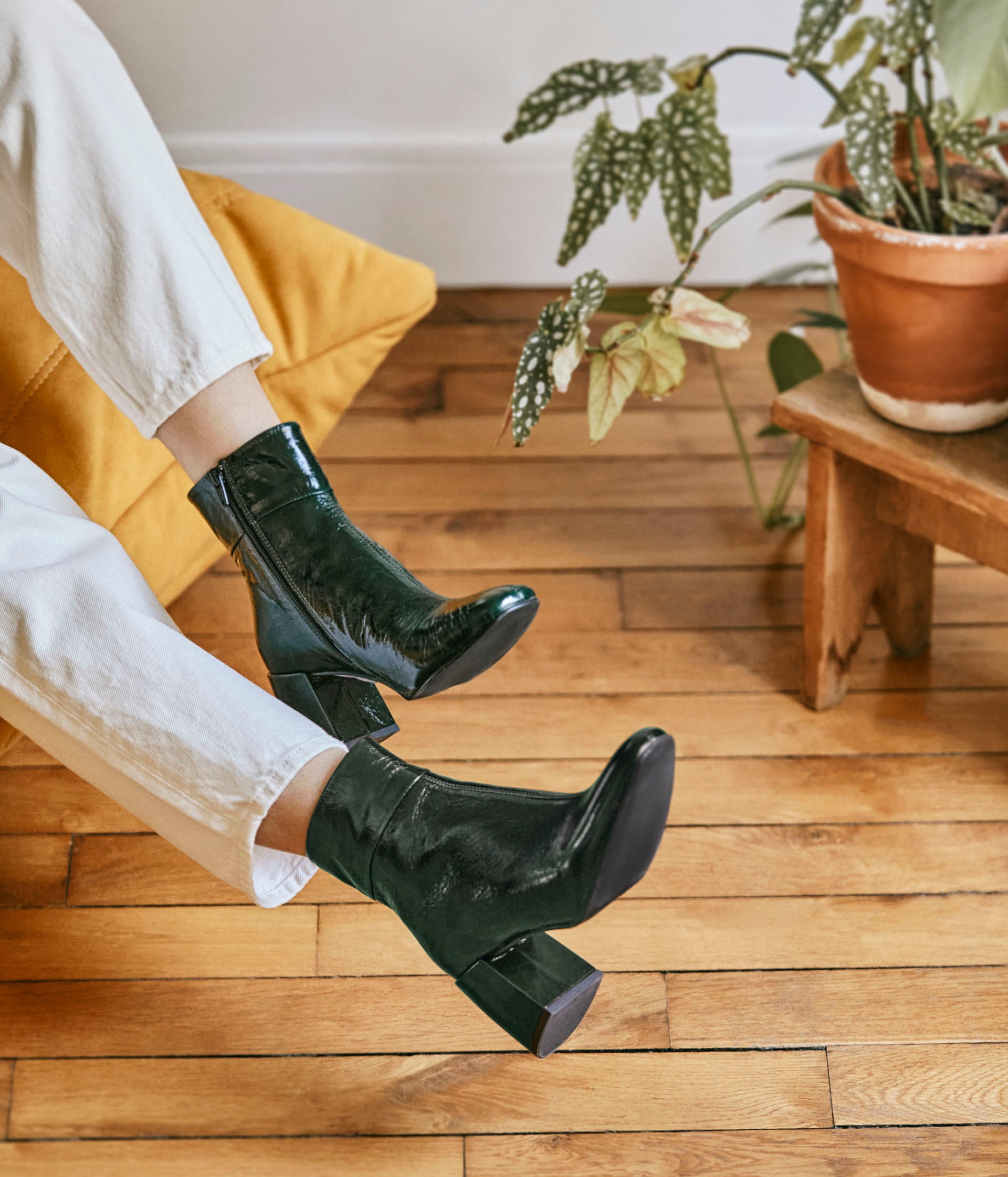 Bottines store bout carré