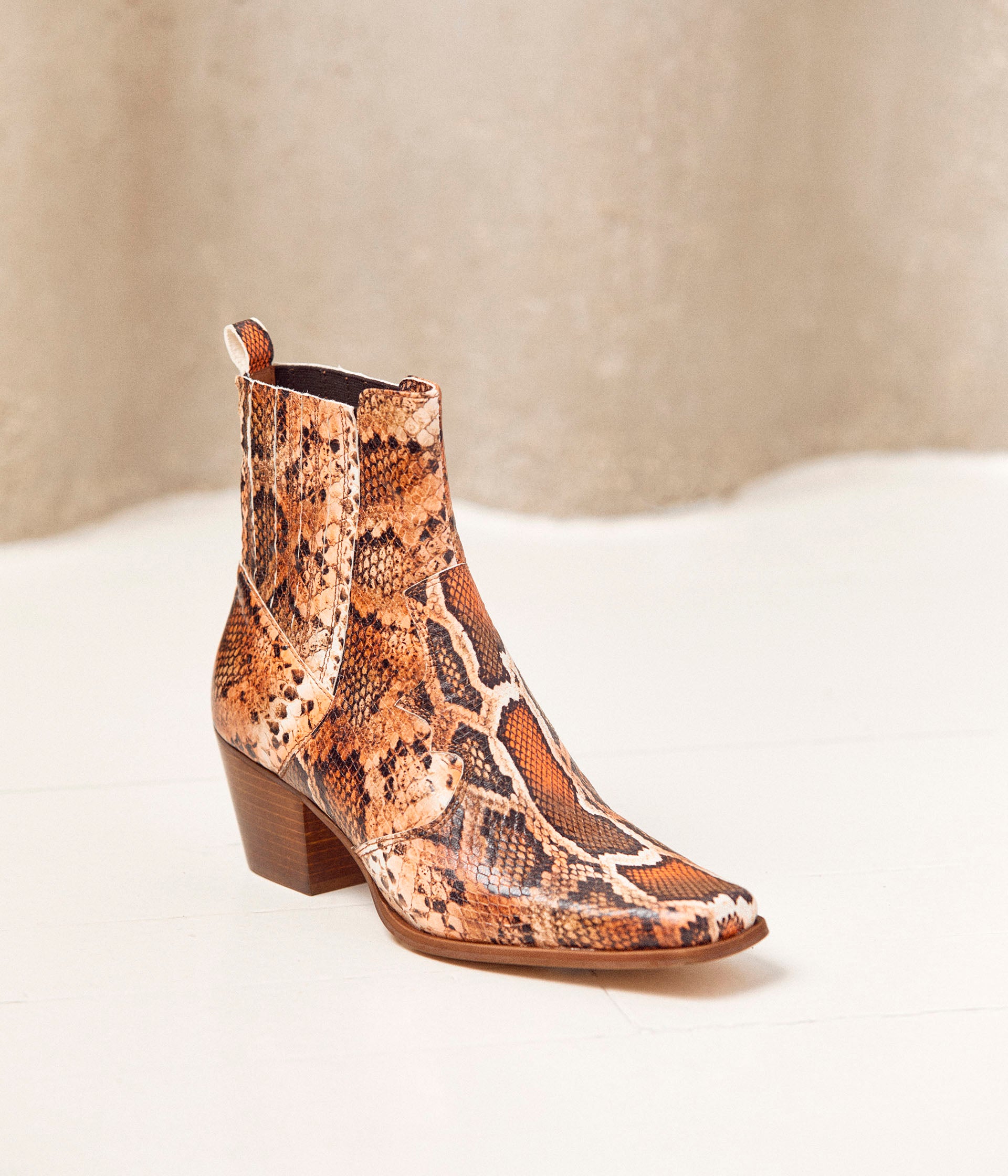 Bottines cheap femme orange