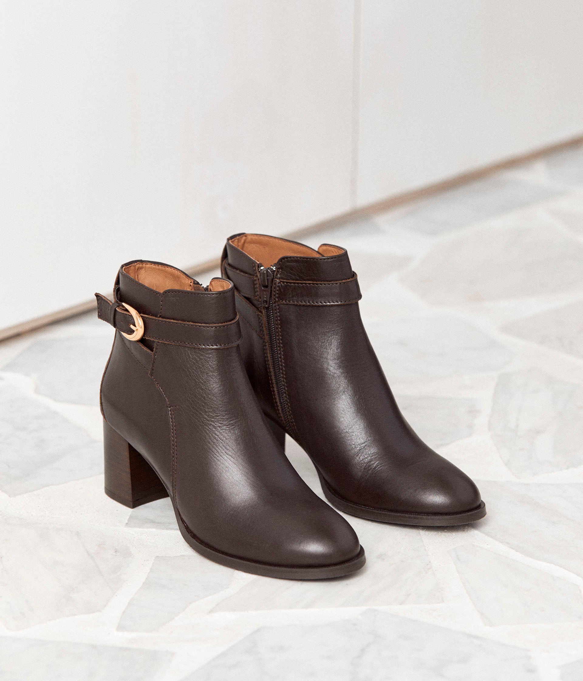 Bottes marron foncé clearance
