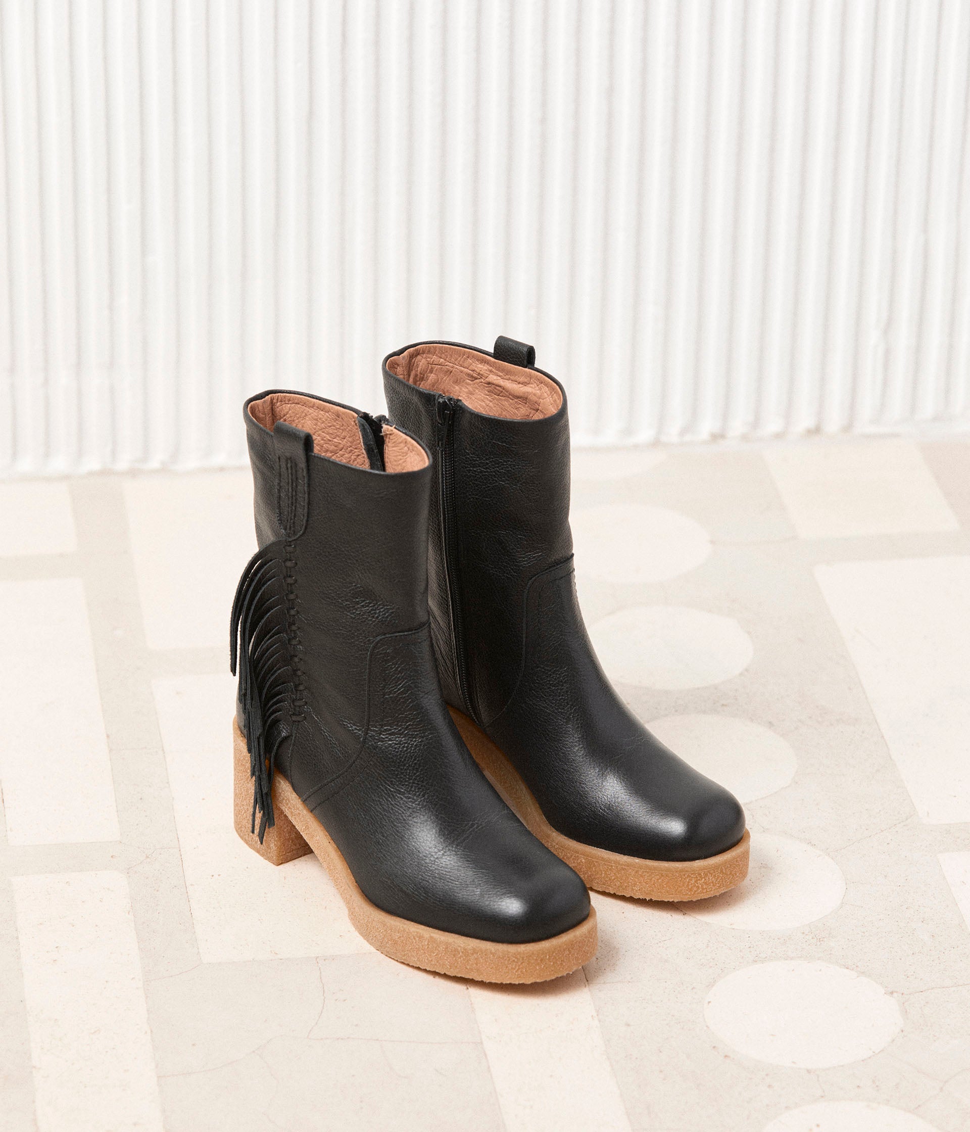 Bottines à franges femme shop