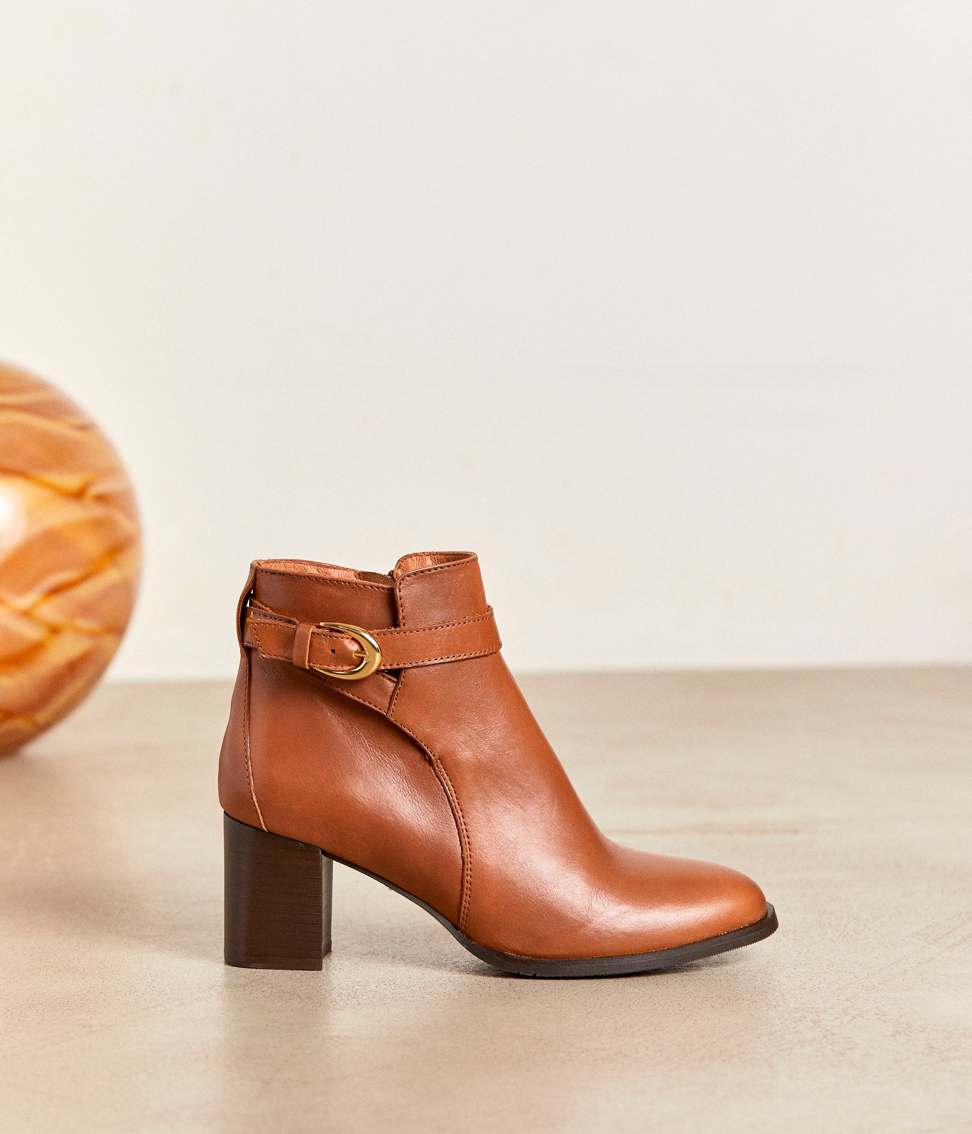 Boots cognac Marcelle Boots Bottines Femme Mellow Yellow