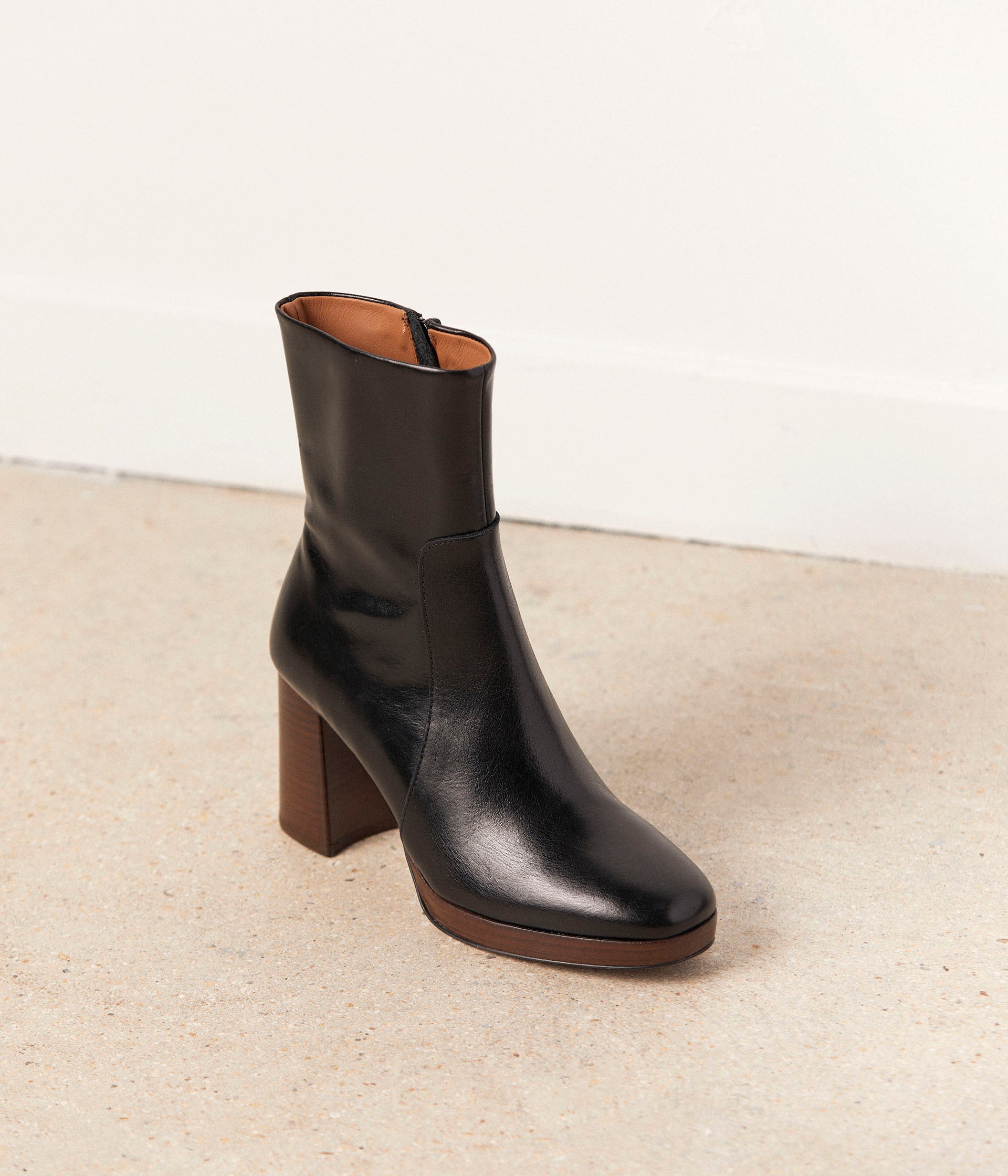 Bottines plateforme cuir store